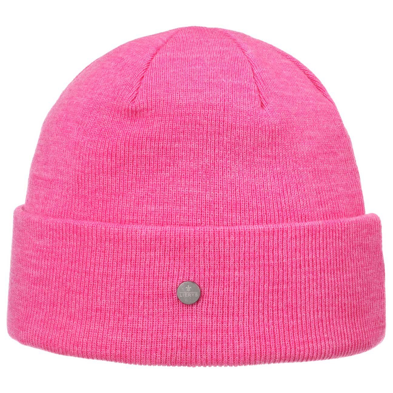 Lierys Beanie (1-St) Strickmütze mit Umschlag, Made in Germany pink