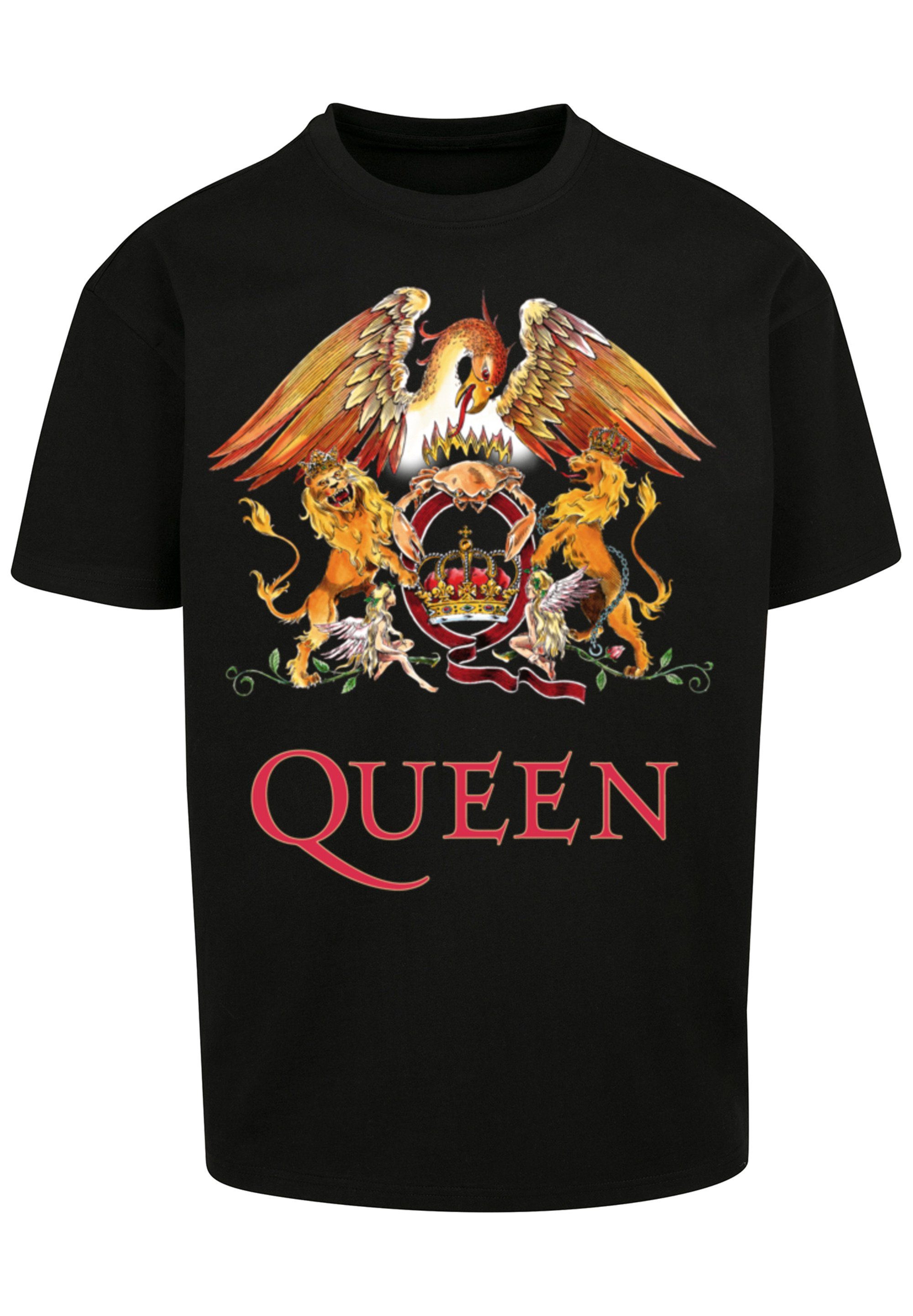 F4NT4STIC T-Shirt PLUS SIZE Queen Classic Crest Print schwarz