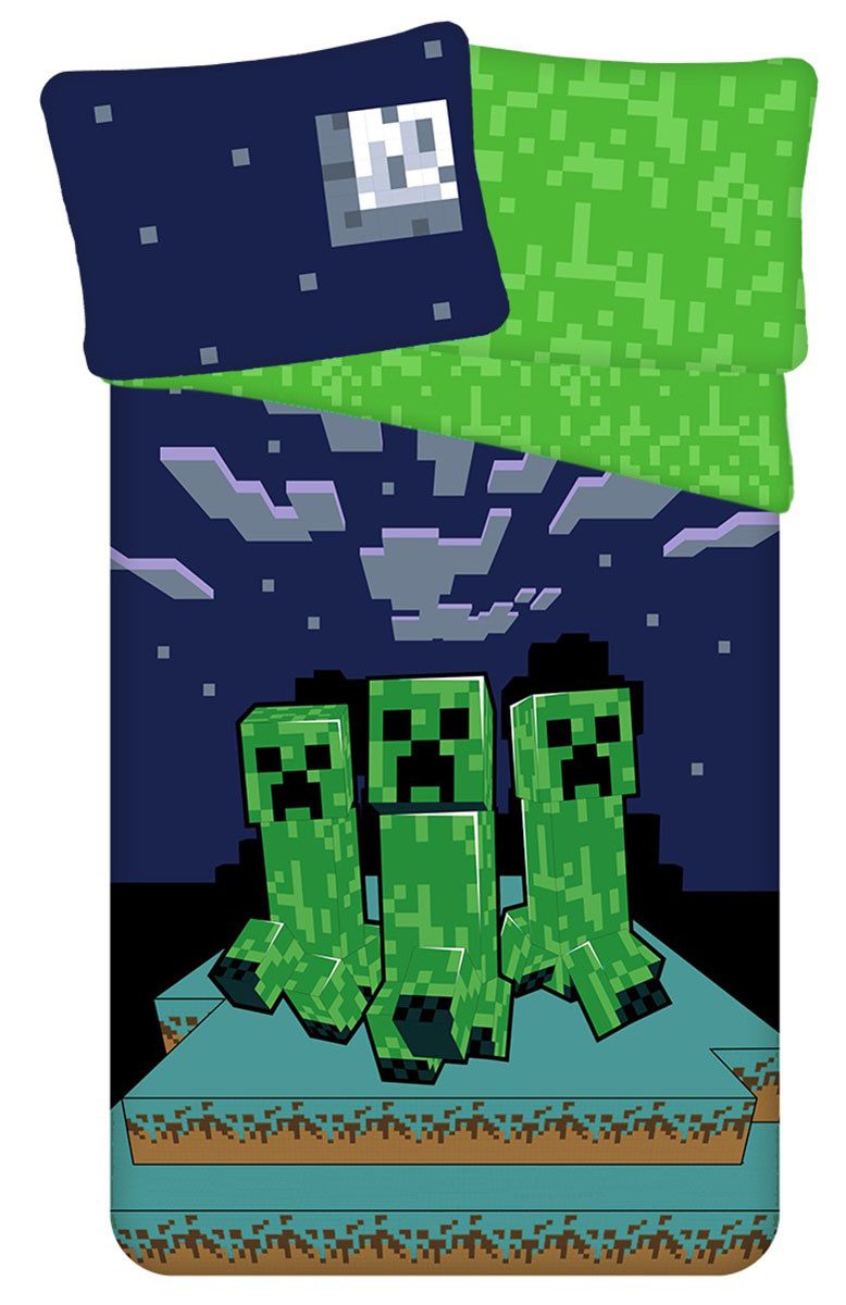 Minecraft Kinderbettwäsche Minecraft, Renforcé, 2 teilig
