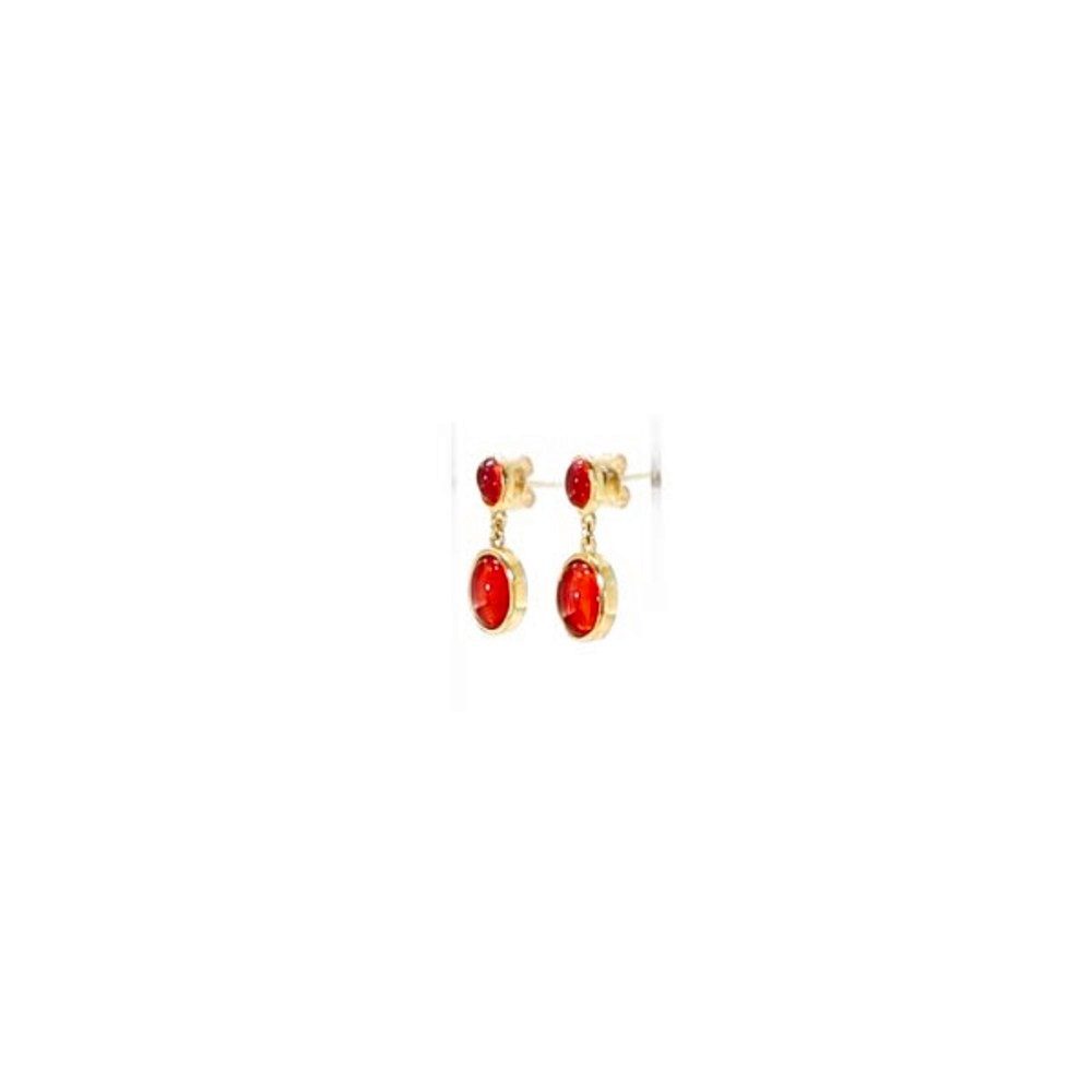 Cavill Ohrring-Set Äthiopischer Roter Opal Goldplattierte Silberohrringe (2 günstig online kaufen