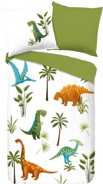 Kinderbettwäsche »Jurassic park«, good morning, mit Dinosauriern-Otto