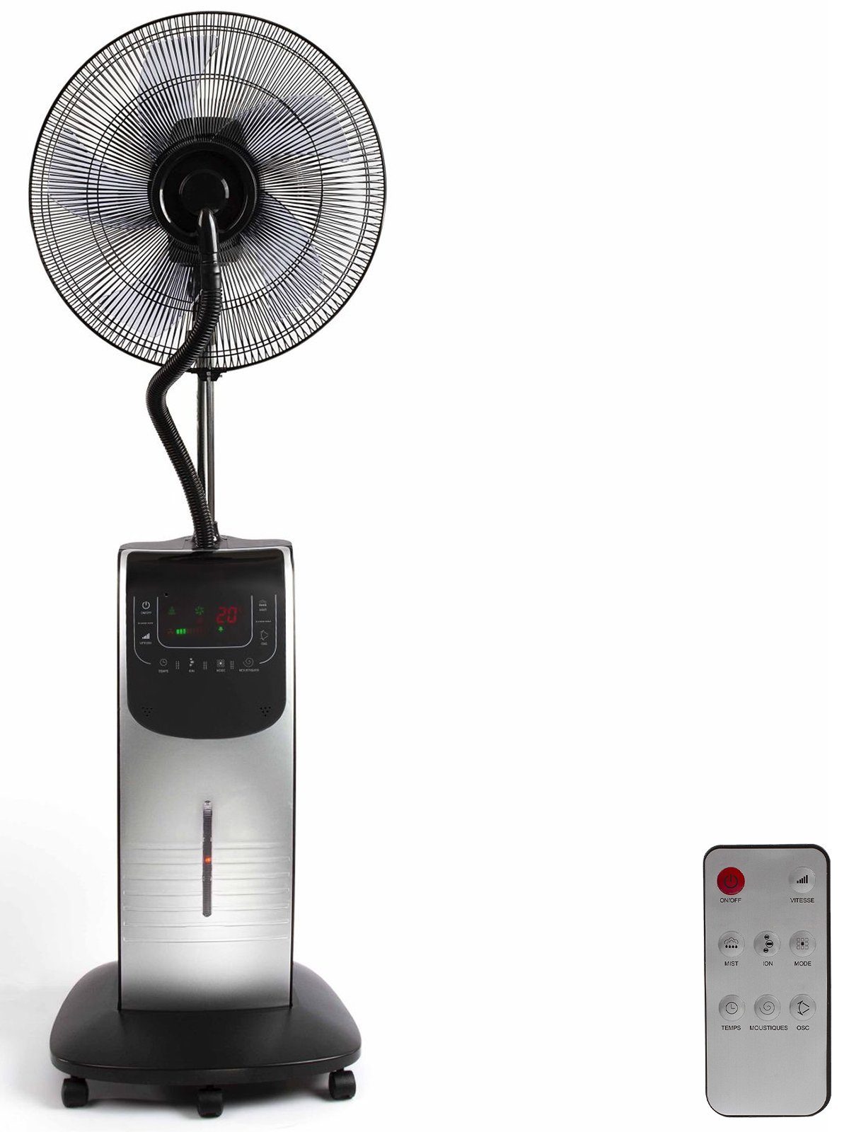 LIVOO Standventilator LIVOO Ventilator Wasserkühlung Standventilator  Sprühnebel