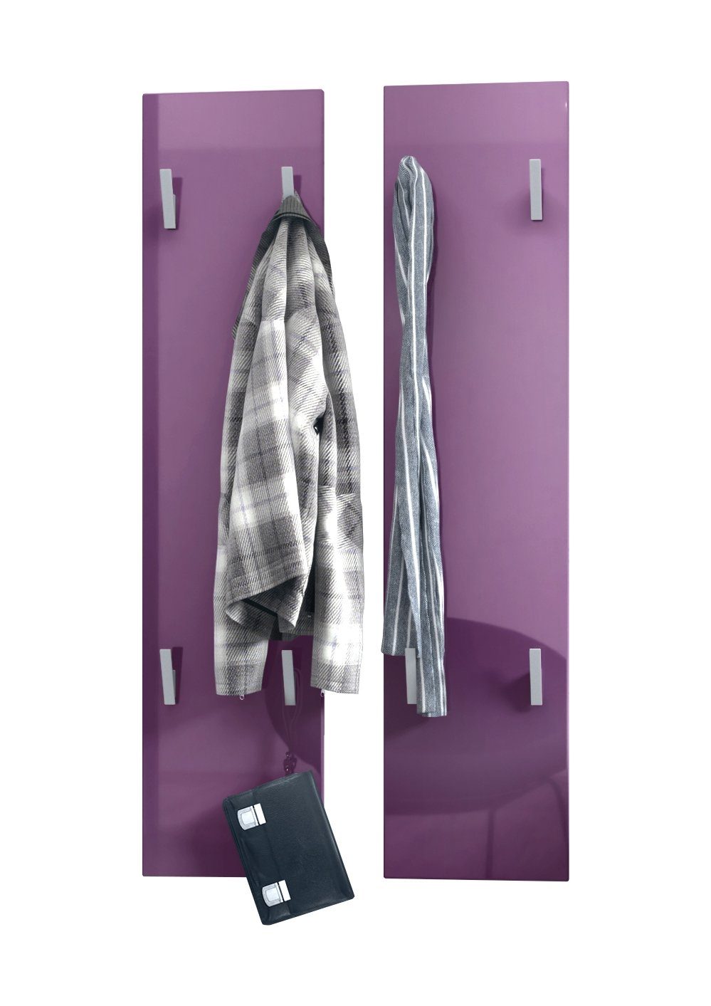 Vladon Garderobenpaneel Wandpaneel 120 (Garderobenpaneel, bestehend aus 2 P günstig online kaufen