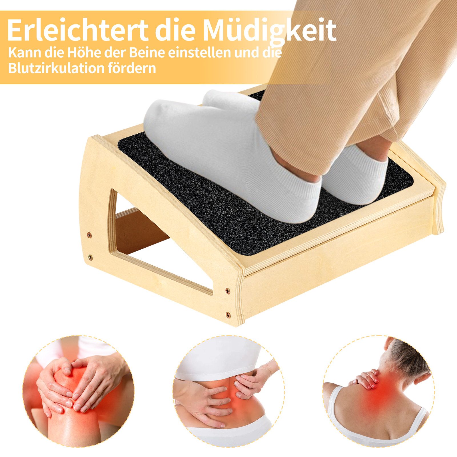 JEOBEST Tritthocker Einstufiger Hocker für Erwachsene, Verstellbarer, mit R günstig online kaufen