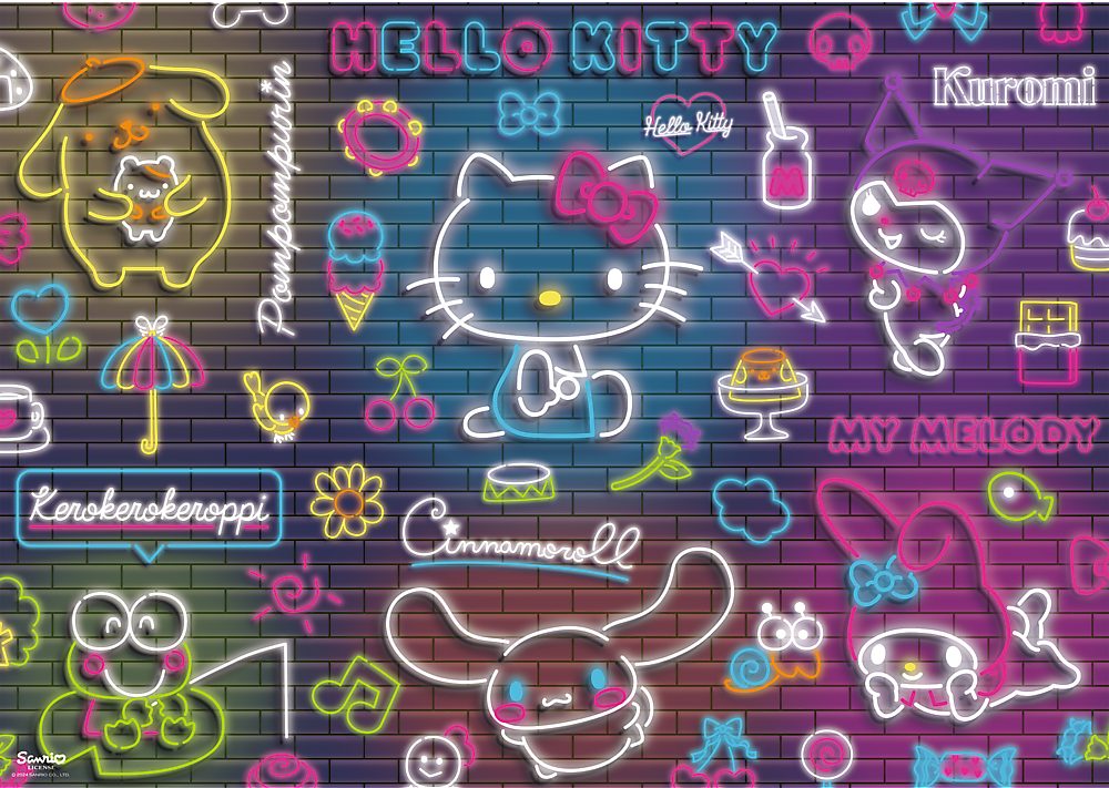 Trefl GmbH Puzzle Hello Kitty, Neon, Puzzleteile
