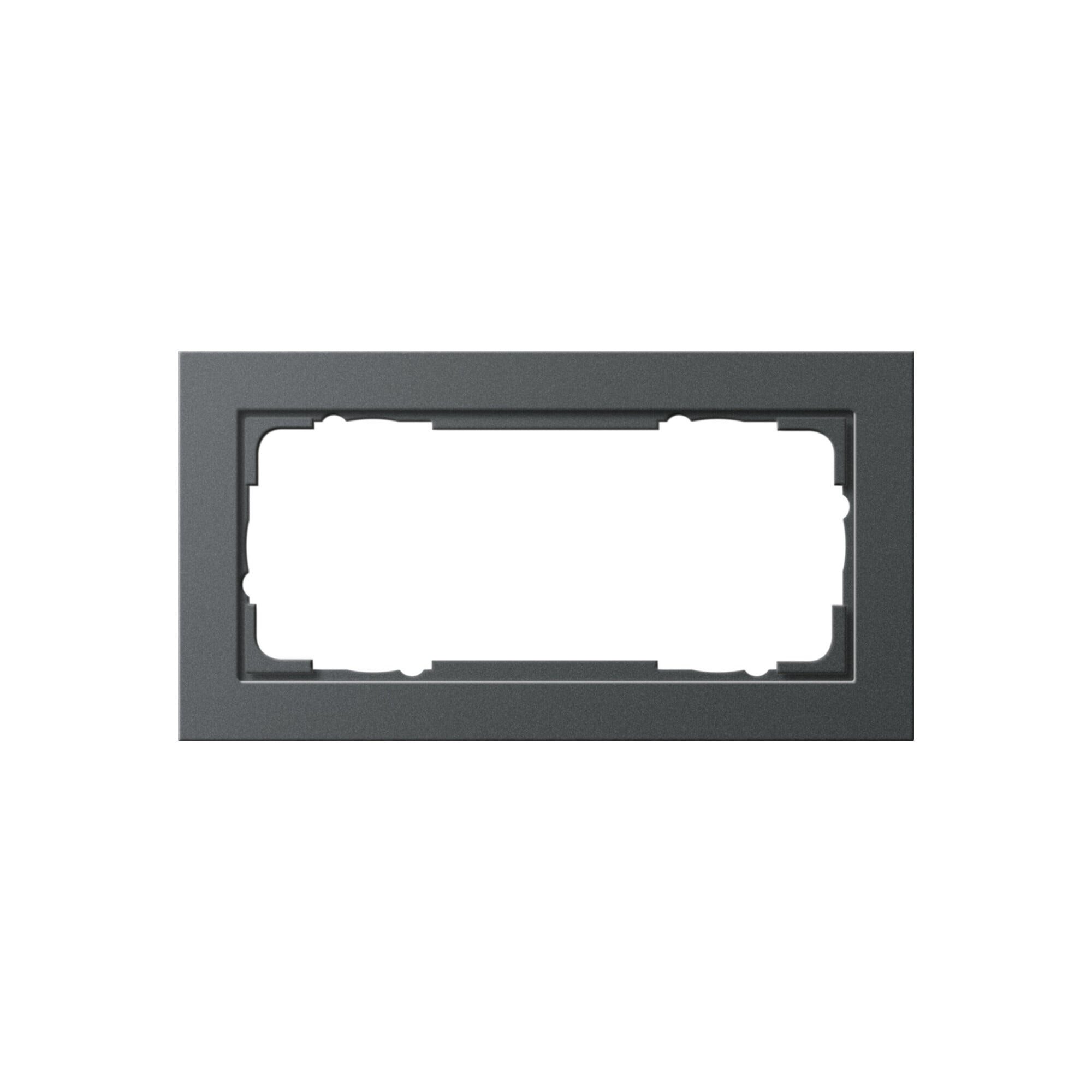 GIRA Abdeckplatte Gira Abdeckrahmen 2f anth E2 100223