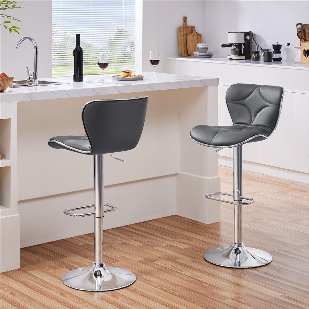 Yaheetech Barhocker (2er), Höhenverstellbare Barstühle Sitzhöhe günstig online kaufen