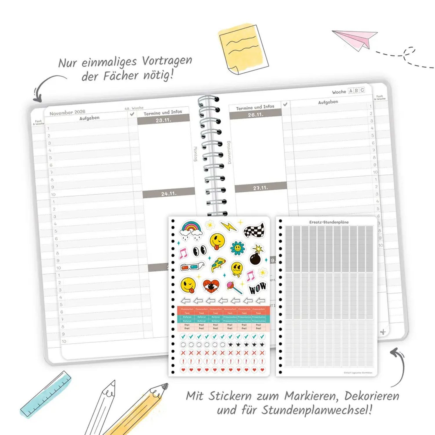 Trötsch Verlag Schülerkalender TRÖTSCH - Schulplaner Blau 26/27 – Bild 5 von 5