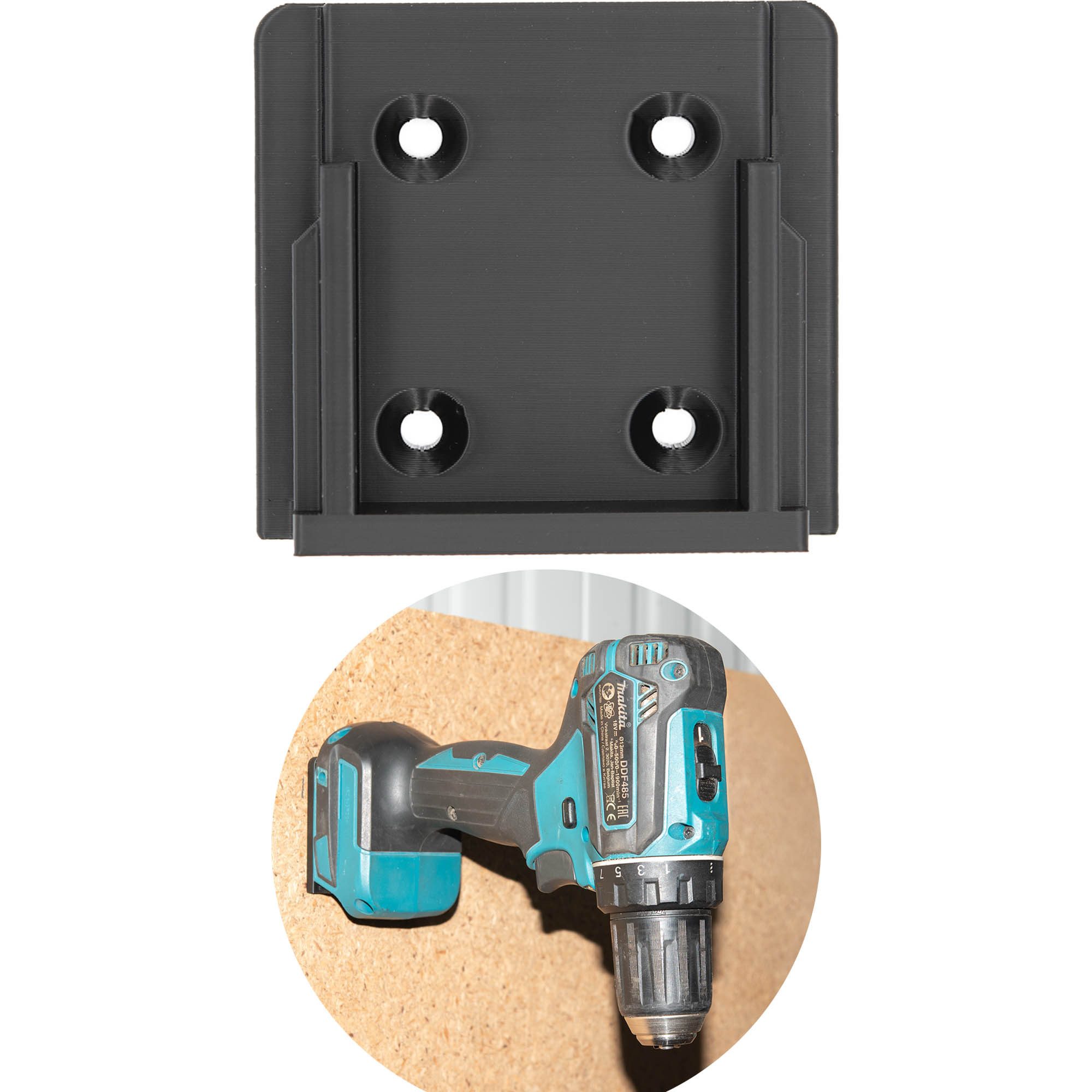 TSB Werk Werkzeughalter Halter für Makita Gerätehalter Maschinenhalter, 1-tlg., Wandhalter, Halterung, 18V