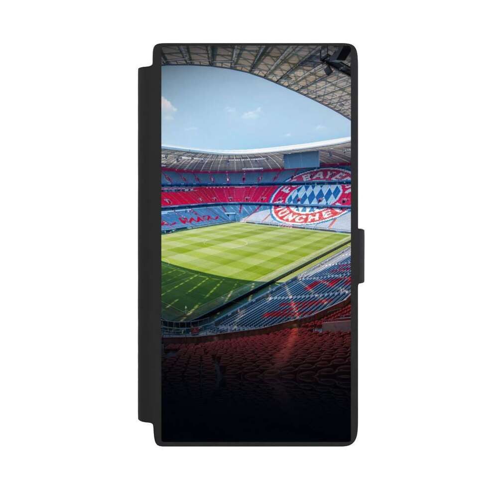 NIVOCASE Handyhülle FC Bayern München FCB Stadion Stadion FC Bayern - Color, Samsung Galaxy S24 Ultra Klapphülle Handyhülle aus Kunst Leder