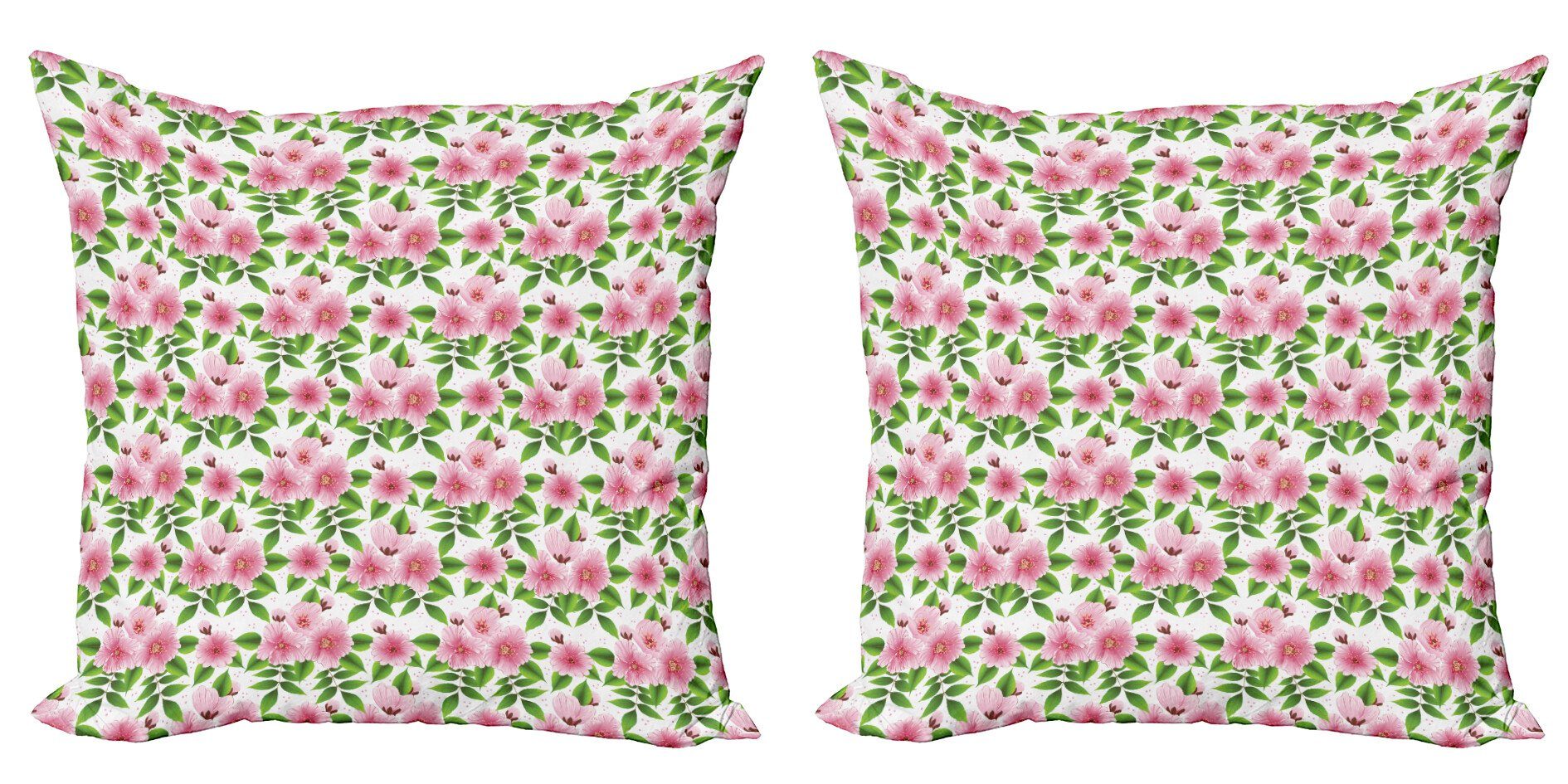 Kissenbezüge Accent Kirschblüte Stück), Kirschblüte-Baum Digitaldruck, (2 Doppelseitiger Abakuhaus Japanische Modern