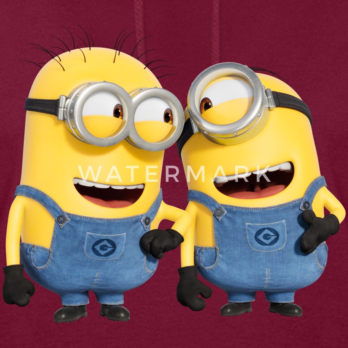 Spreadshirt Hoodie Minions Despicable Me Phil Und Stuart Damen Hoodie (1-tlg)
