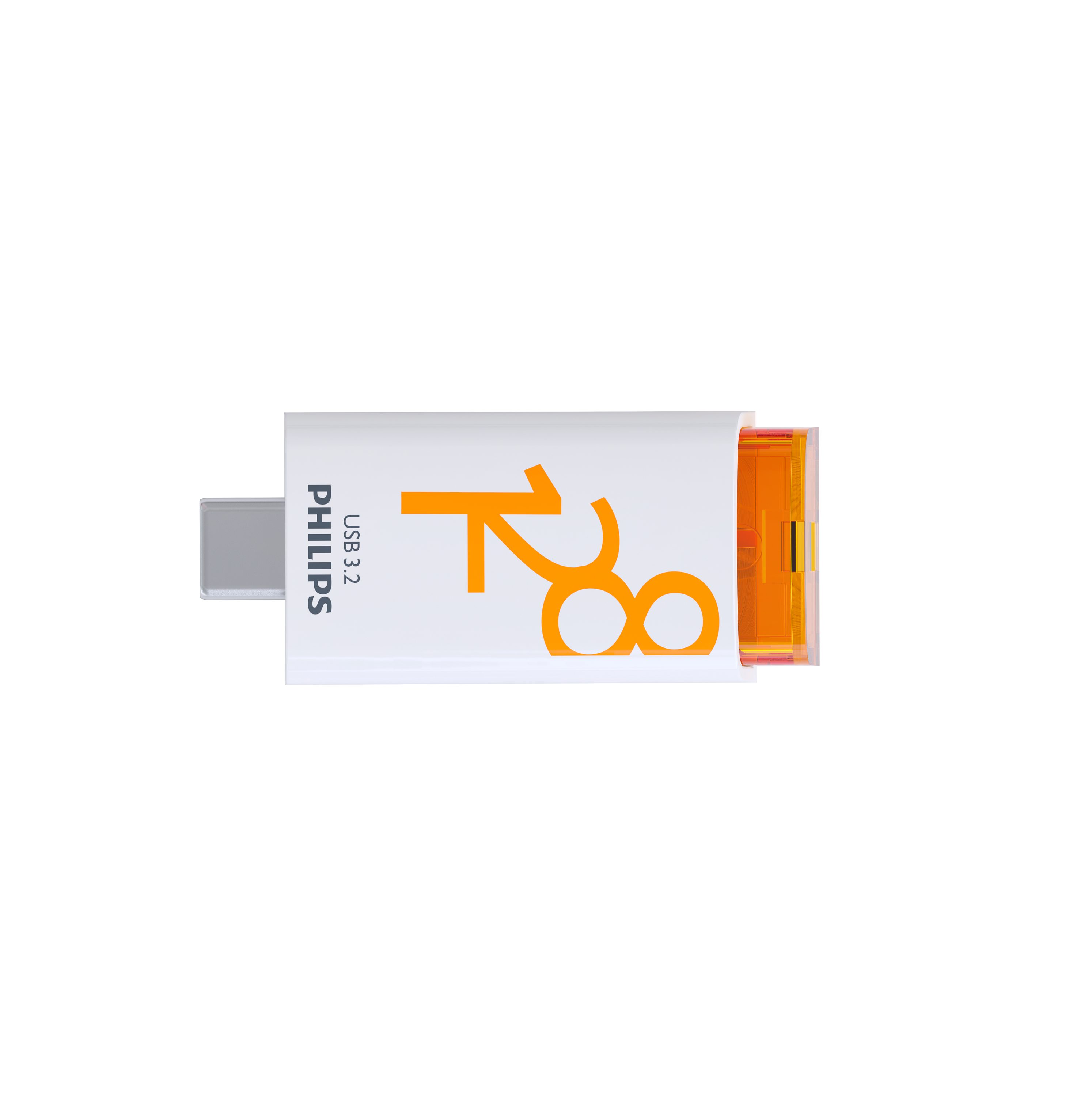 Philips FM12FD175B/00 USB-Stick (USB 3.2, Lesegeschwindigkeit 120,00 MB/s, Click Edition USB-C, 128 GB)