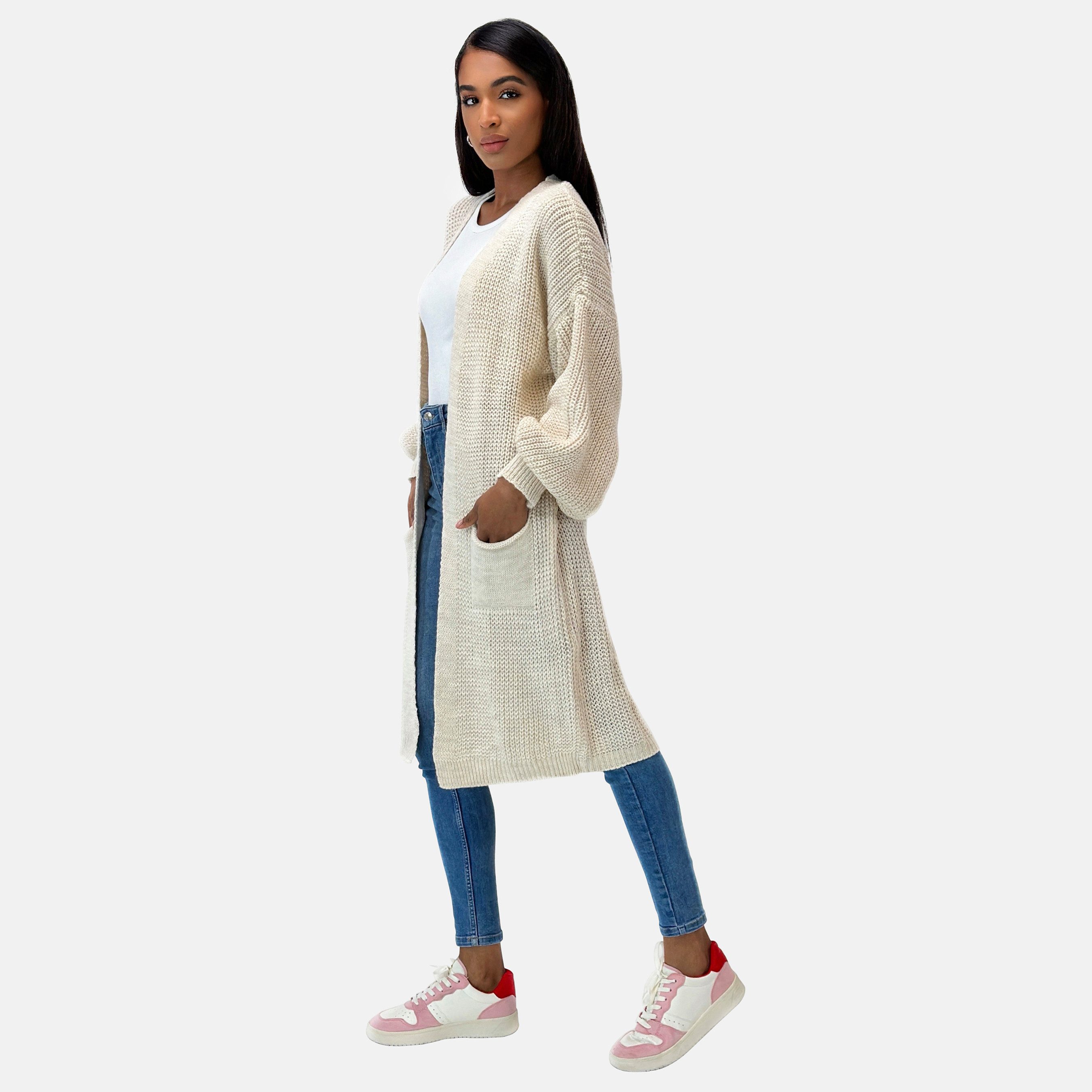 Elara Cardigan Elara Langer Damen Cardigan günstig online kaufen