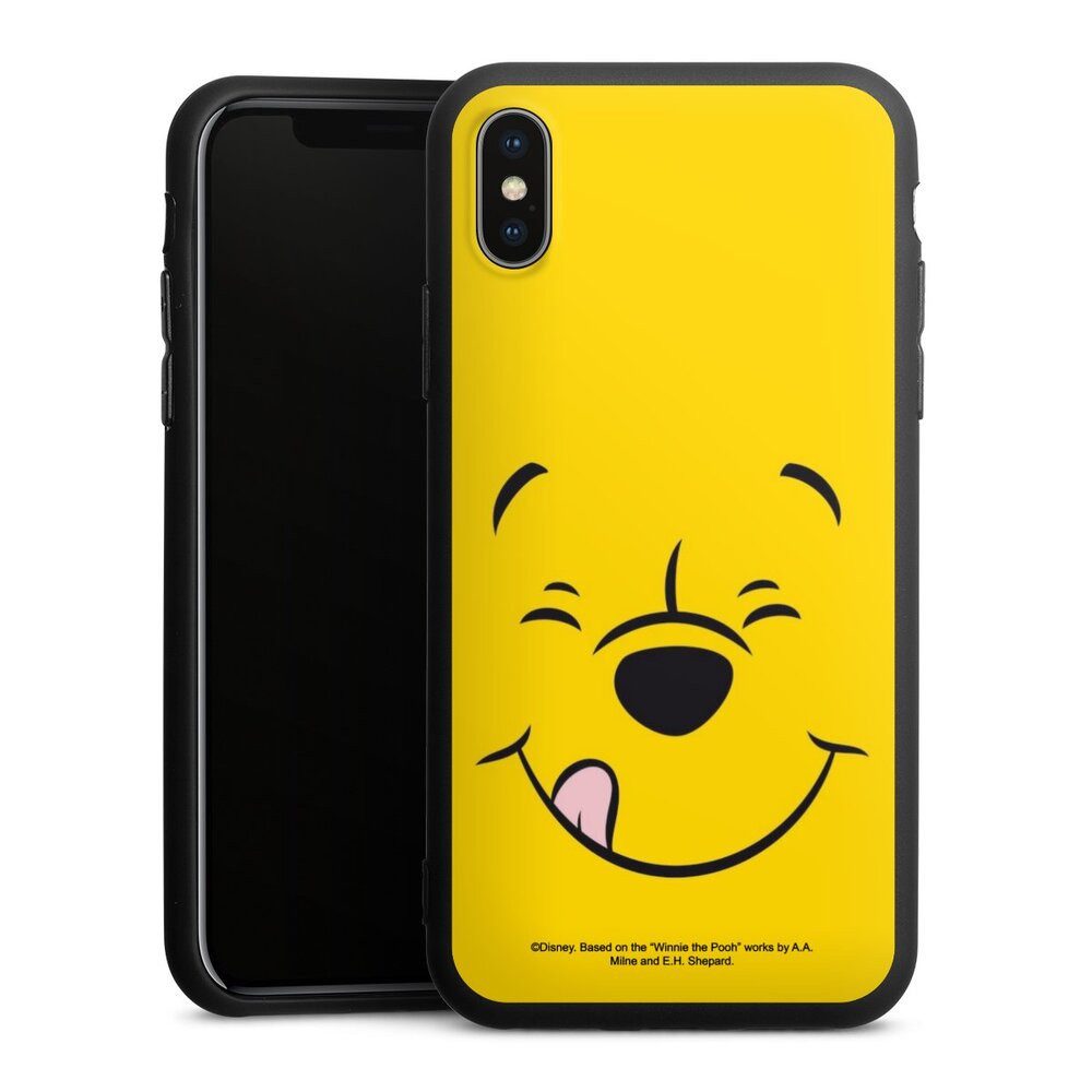 DeinDesign Handyhülle Winnie Puuh Offizielles Lizenzprodukt Disney Puuh Closeup, Apple iPhone X Silikon Hülle Premium Case Handy Schutzhülle