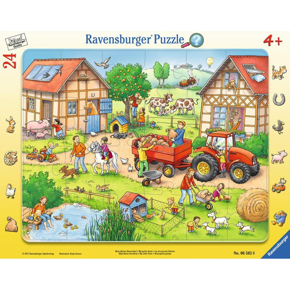 Ravensburger Rahmenpuzzle Mein Kleiner Bauernhof - Puzzleteile Rahmenpuzzle, 25