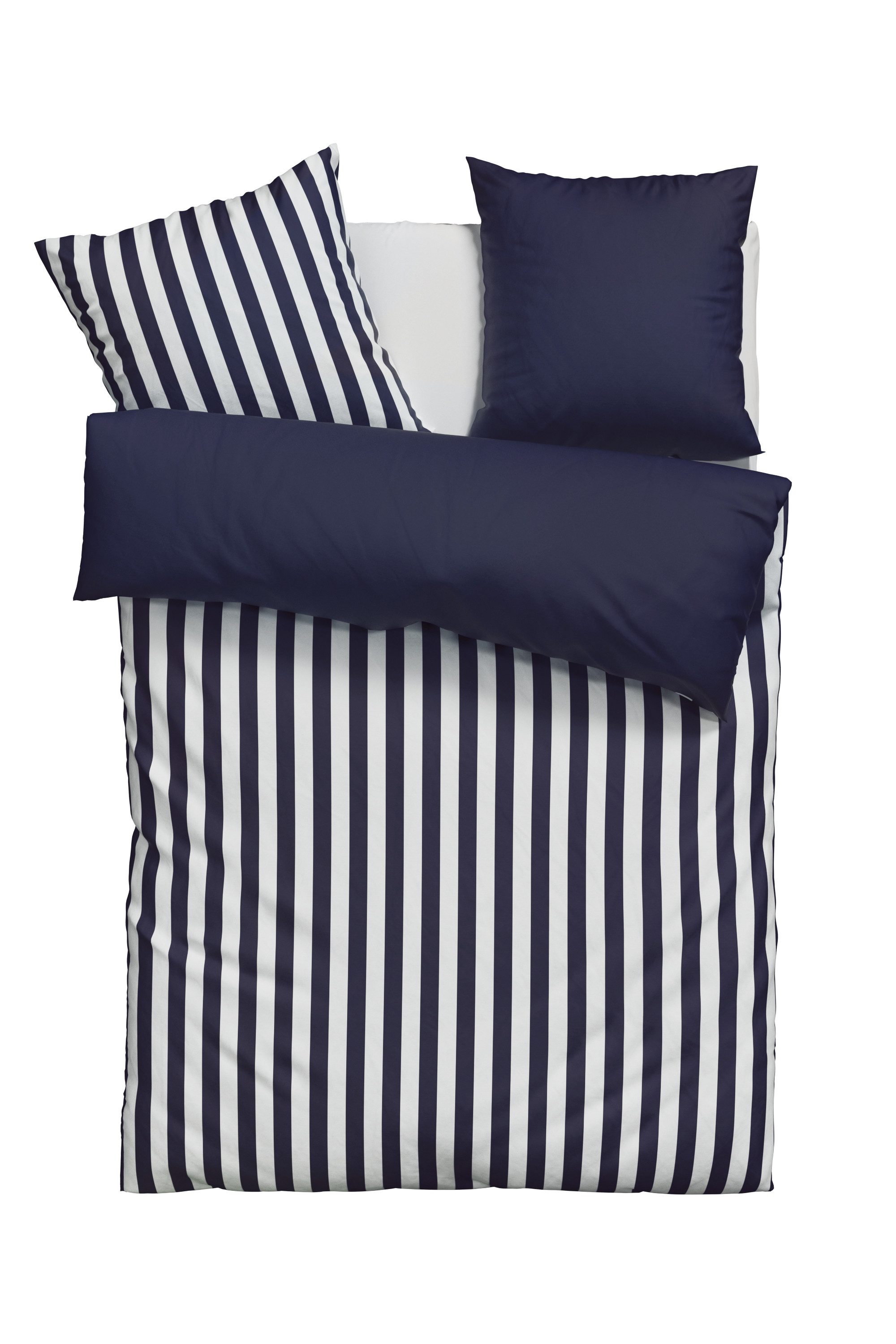 andas Wendebettwäsche Greta, Renforcé, 2 teilig, Bettwäsche mit Streifen in günstig online kaufen