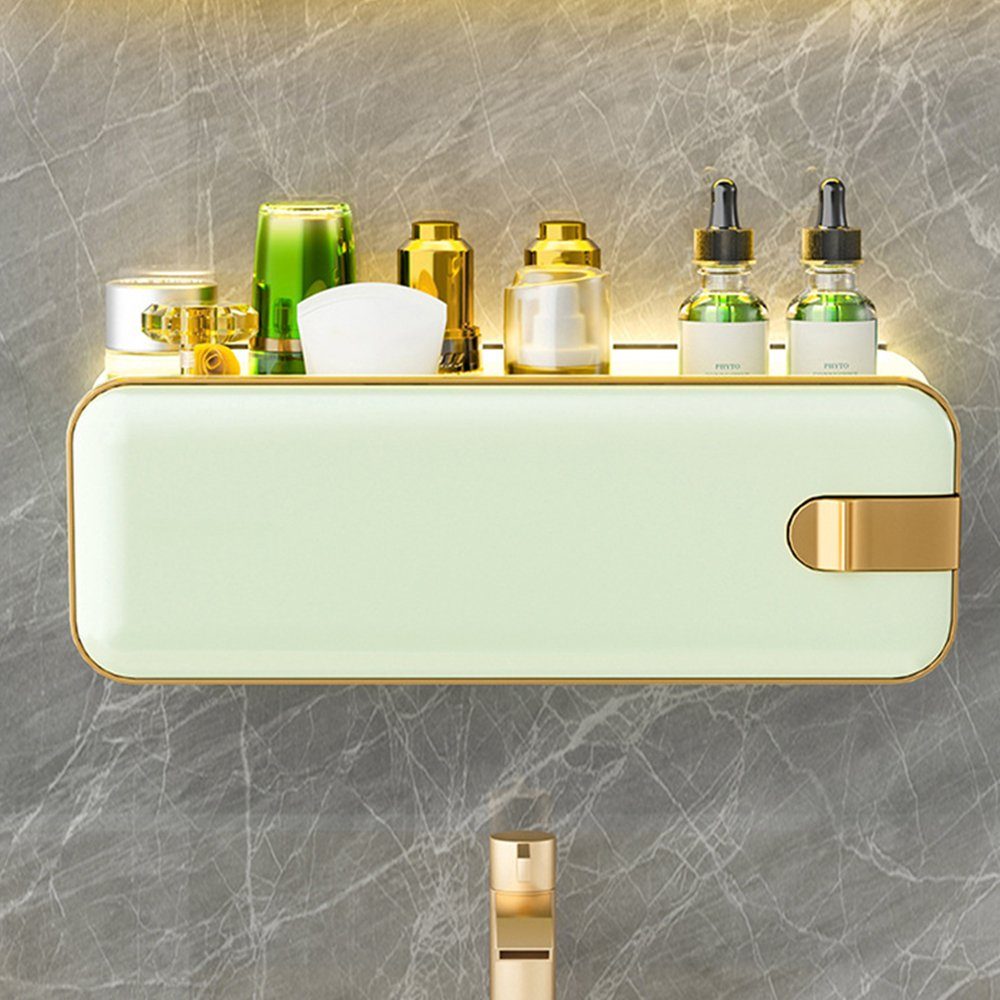 Wand Der Wasserdichter Badezimmer-Aufbewahrungsbox, Blusmart light green An fir Montierte Duschkorb