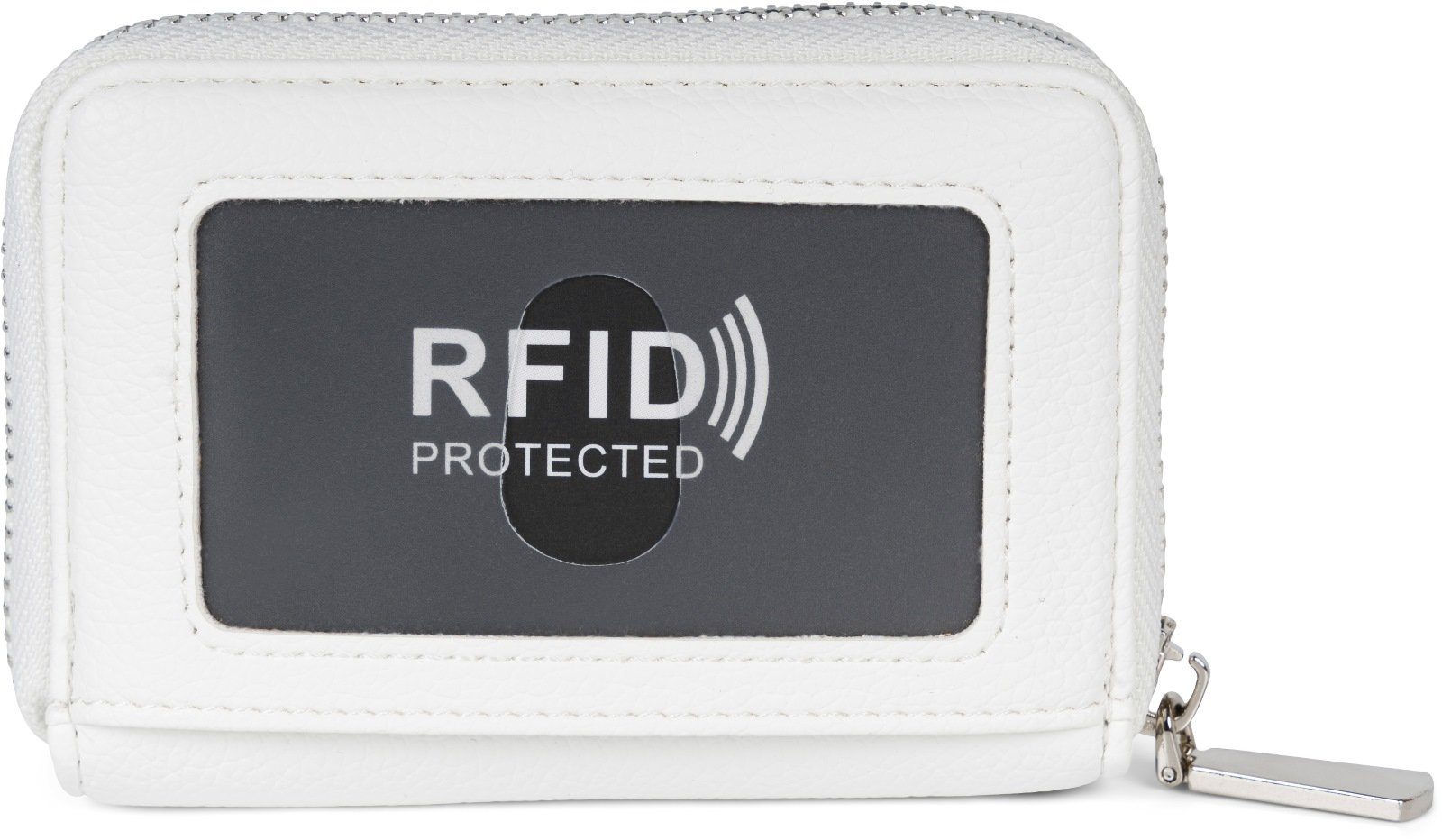 styleBREAKER Geldbörse (1-tlg), Karten Geldbörse mit RFID-Schutz Weiß