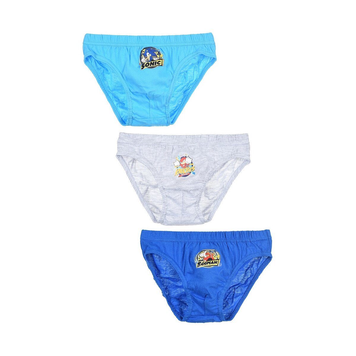 Sonic Funktionsunterhose Sonic the Hedgehog Kinder-Unterhosen 3er Pack – 3–8 Jahre