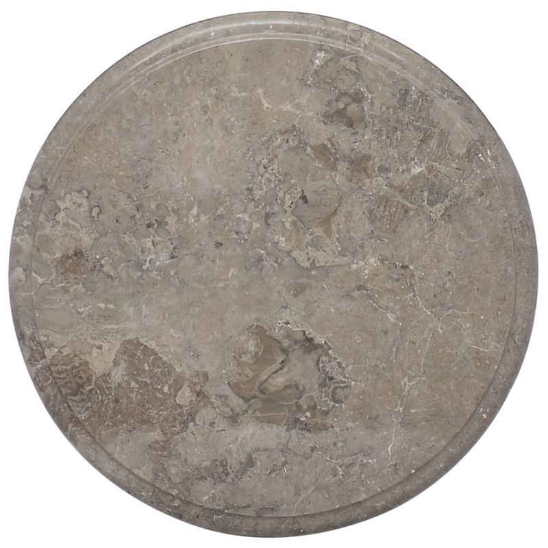 furnicato Tischplatte Grau Ø40x2,5 cm Marmor (1 St)