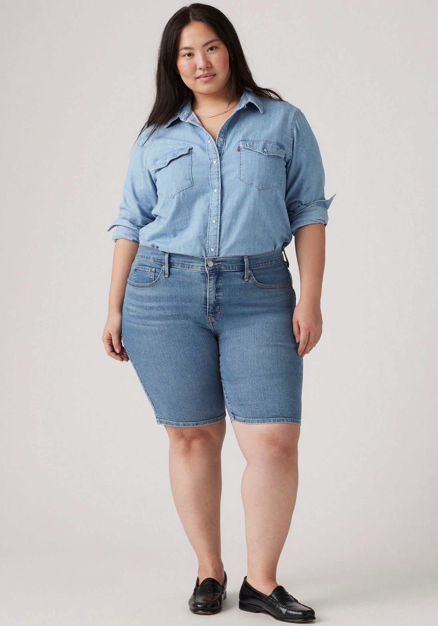 Levi's® Plus Shorts PL SHAPING BERMUDA DA Sommerhose im Five-Pocket Style