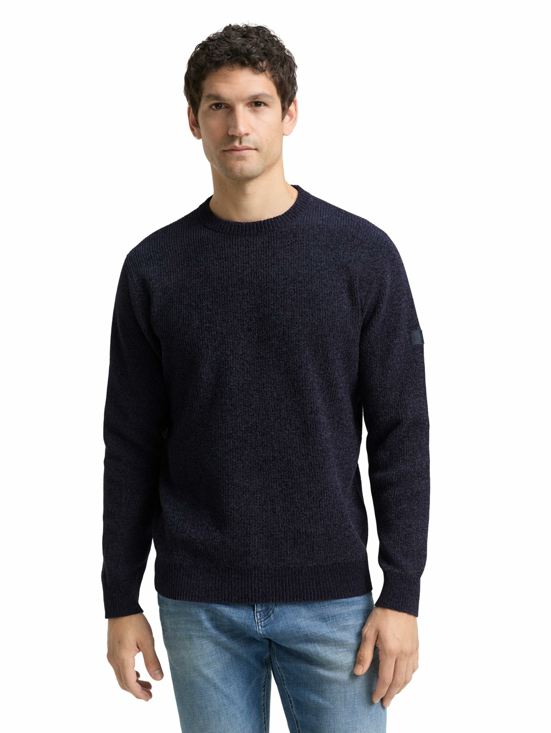 TOM TAILOR Rundhalspullover Strickpullover für Herren (1-tlg)