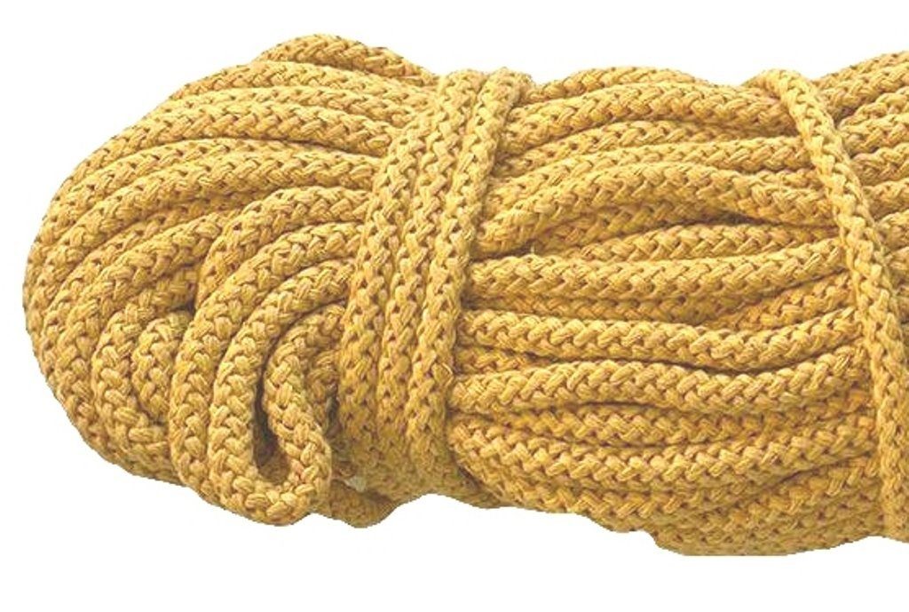 Mississhop Kordel 100 m / Ø 5 mm / Ø 3 mm Baumwollkordel Seil Kordel 100 % Baumwolle