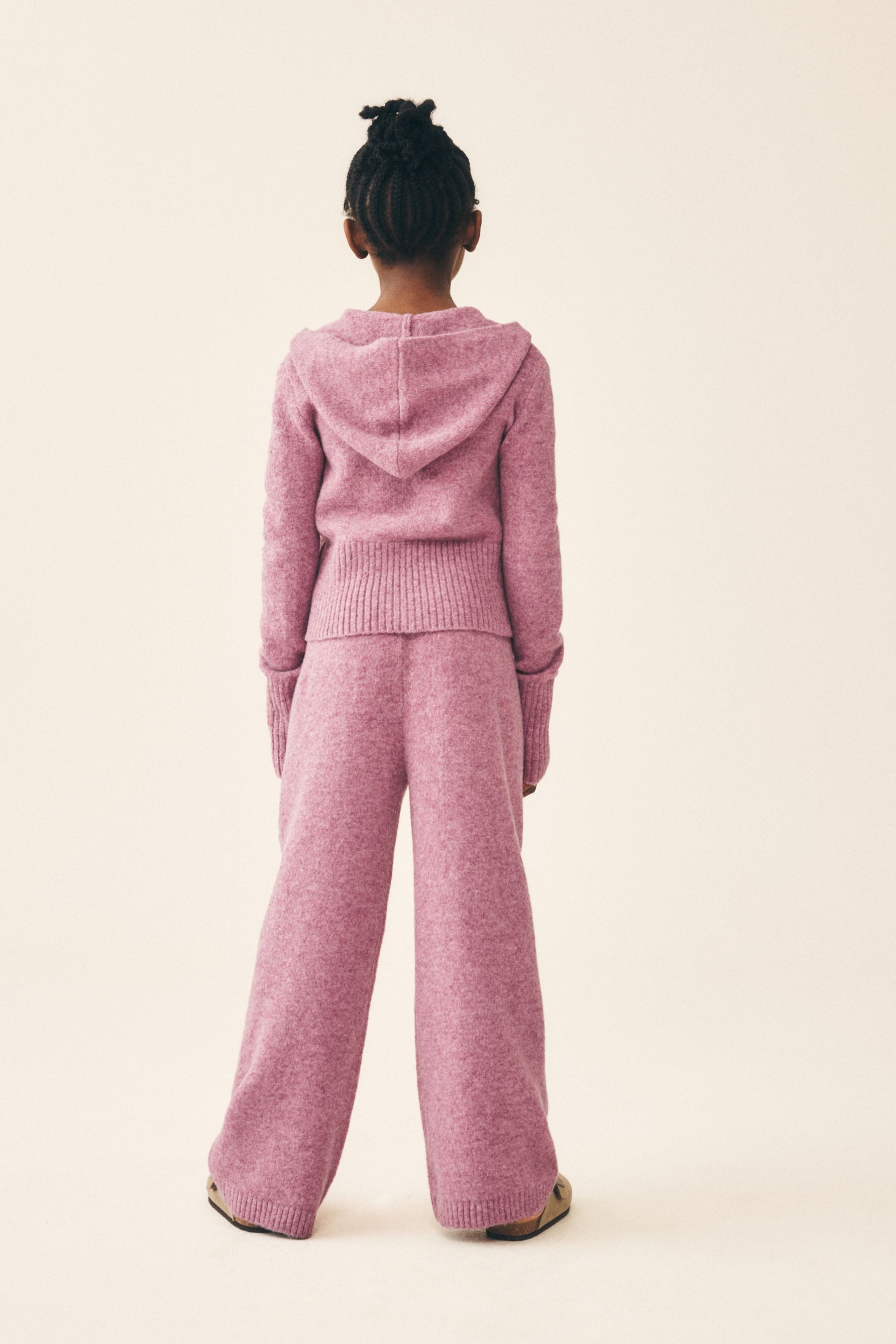 Next Langarmshirt & Hose Gestricktes Kapuzensweatshirt und Hose im Set (2-tlg) – Bild 2 von 5