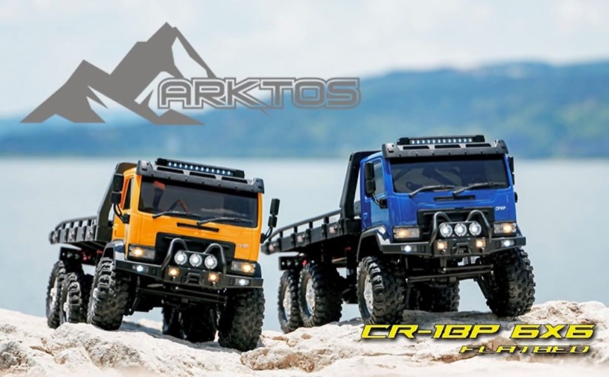 Absima RC-Auto CR-18P Tow Truck ARKTOS 6x6 Hobby Plus RTR (fertig aufgebaut), mit 6-Kanal 2.4GHz Fernsteuerungssystem und LED Beleuchtung