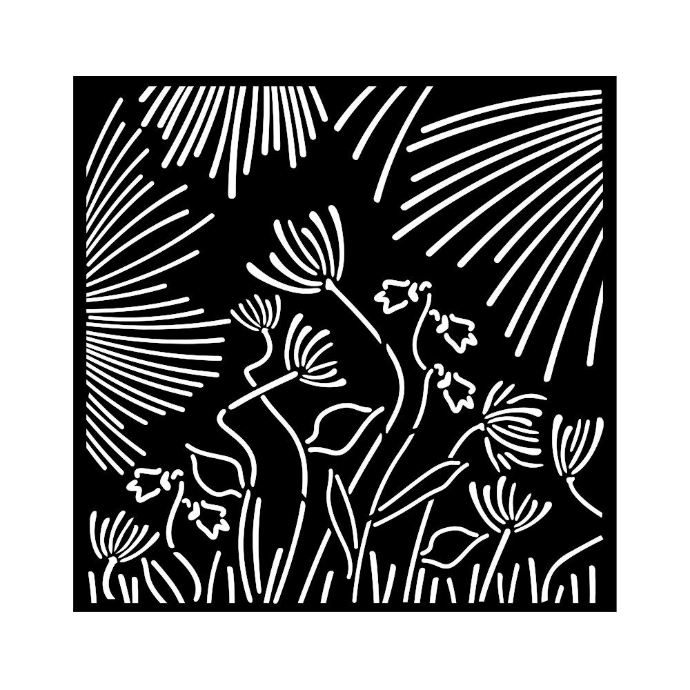 Stamperia Malschablone Forest, B 18 x L 18 cm