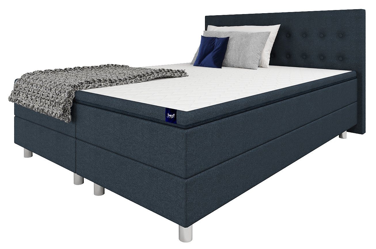 Best for Home Boxspringbett Neo Sawana Bonellfederkernmatratze mit 5 cm Top günstig online kaufen