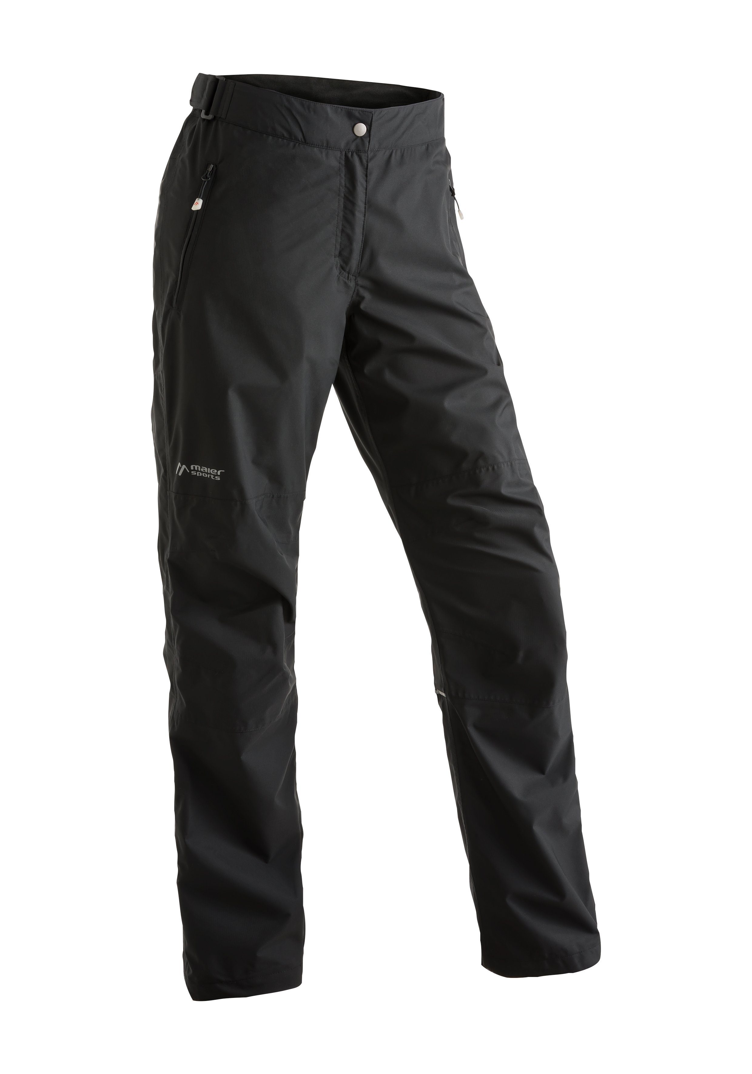 Maier Sports Regenhose Raindrop L schwarz winddicht Wasser- und