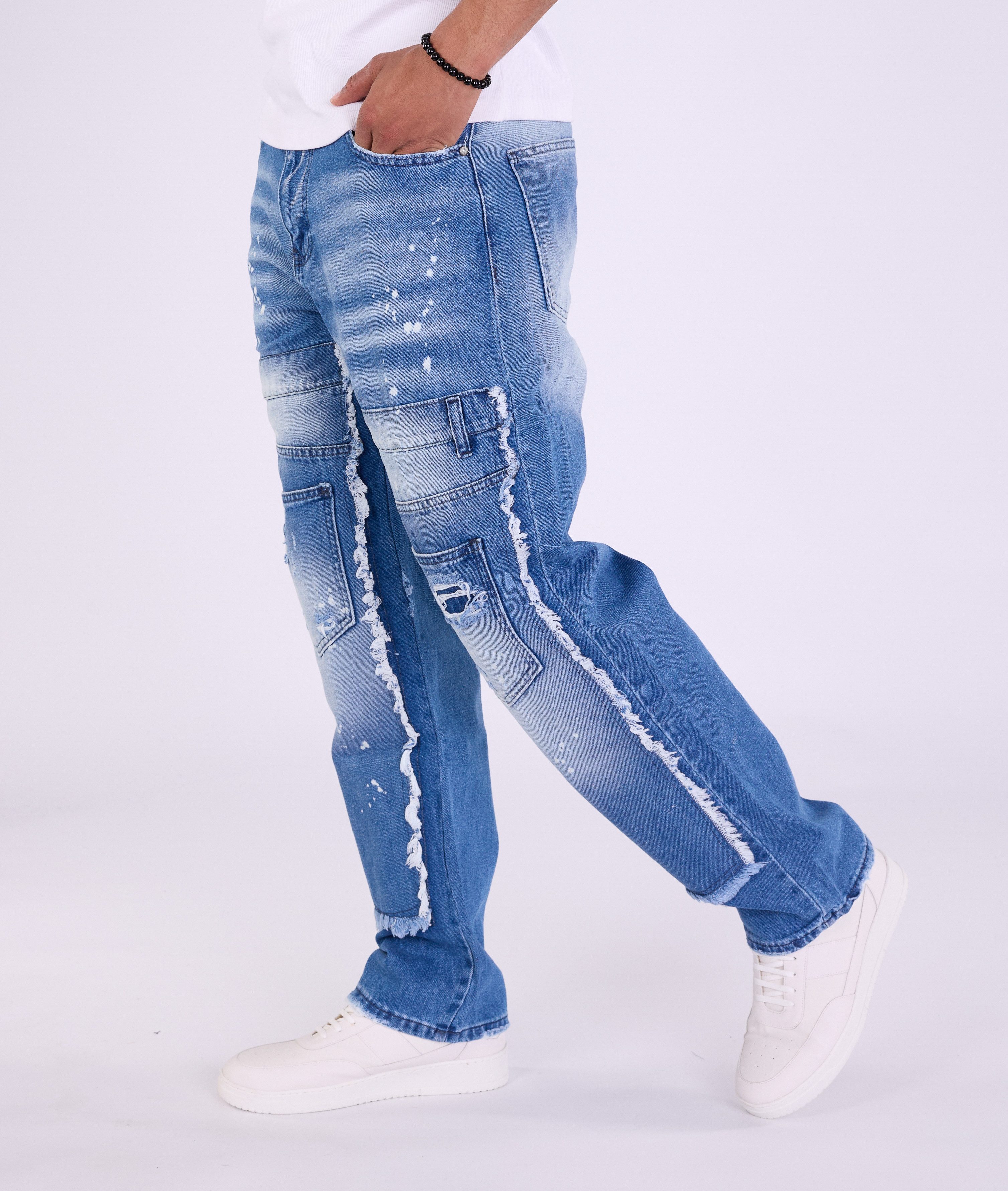 Denim House Relax-fit-Jeans Ausgefallene Herren Baggy Jeans, Skater Jeans U günstig online kaufen