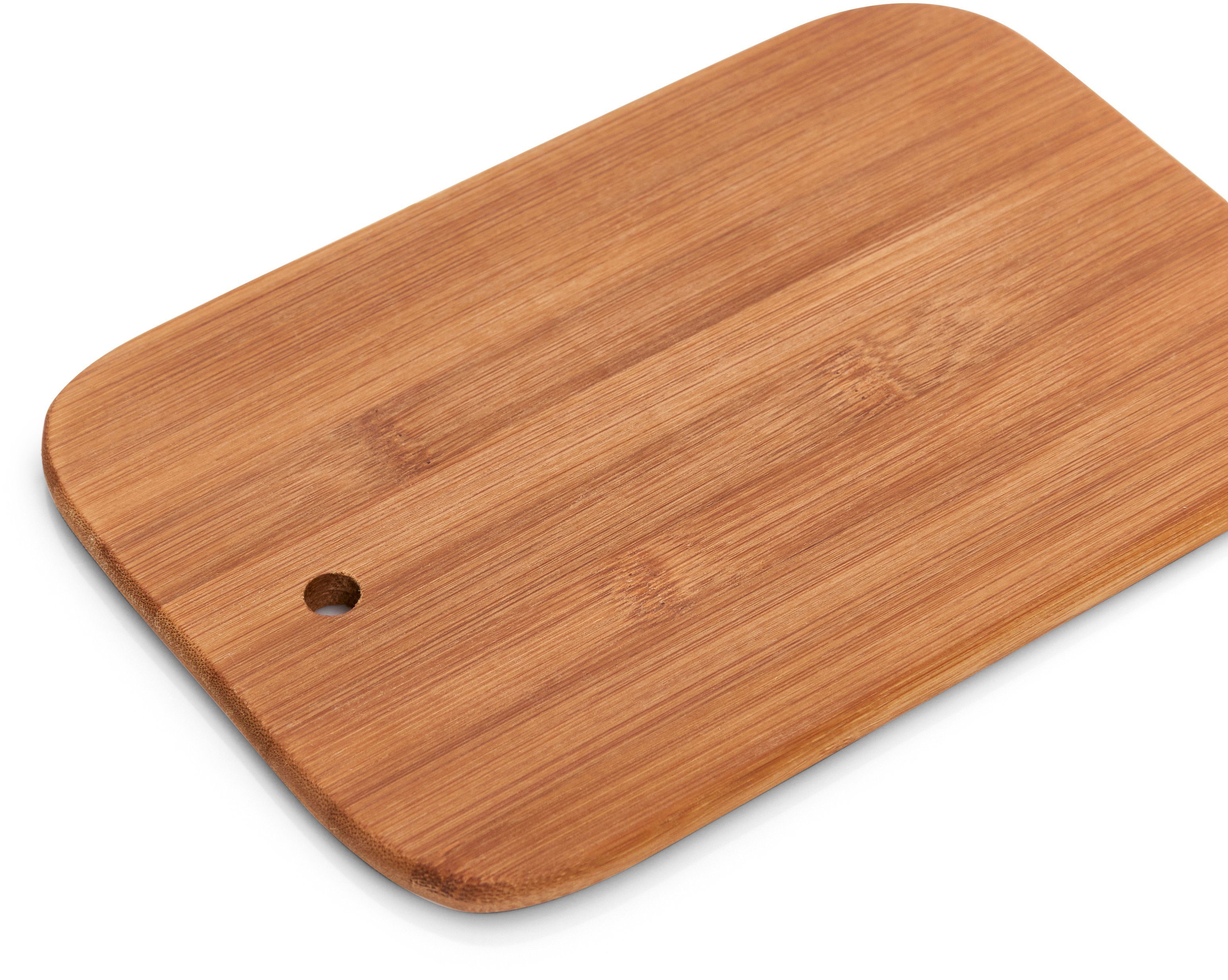 Zeller Present Frühstücksbrett Bamboo, Bambus, (Set, 7-St), Einhängbare Holzbrettchen