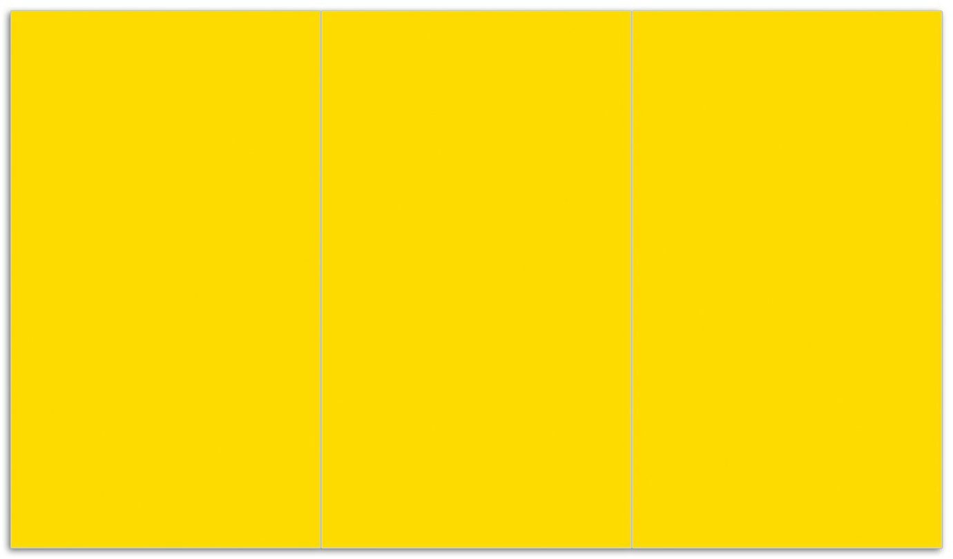 inkl. tlg., verschiedene Größen Gelb, (Glasplatte, Noppen), Wallario 5mm Herd-Abdeckplatte ESG-Sicherheitsglas, 1