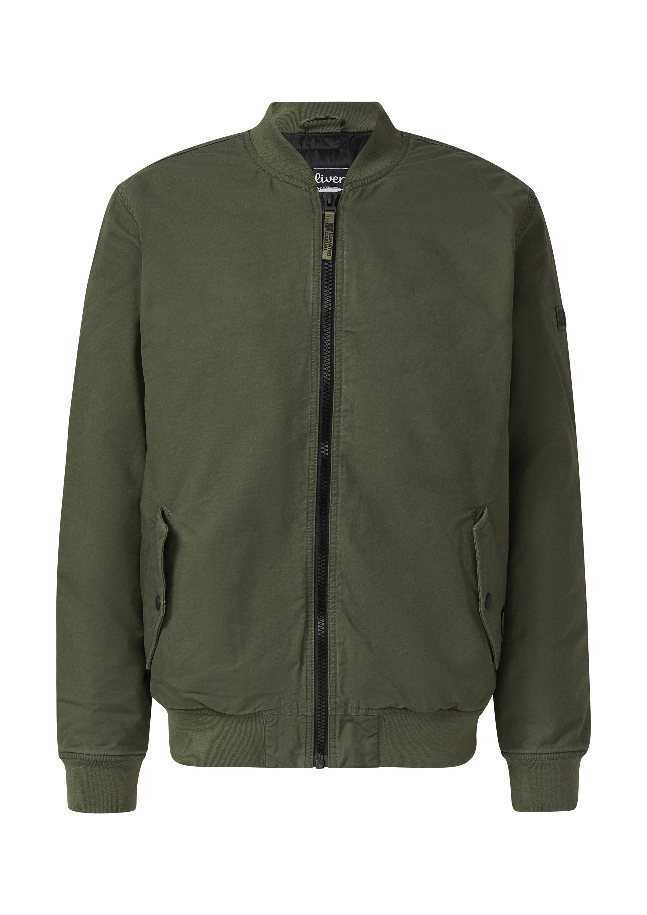 s.Oliver Funktionsjacke Outdoor-Jacke Bomberjacke mit Label-Patches und Was günstig online kaufen