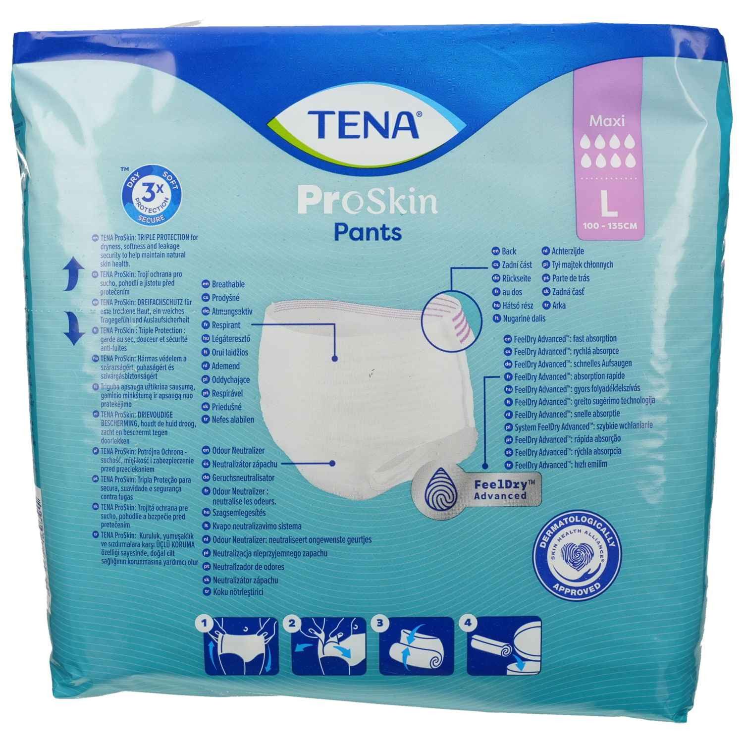 TENA Windeln TENA PANTS Maxi L bei Inkontinenz 10St PZN 15822133