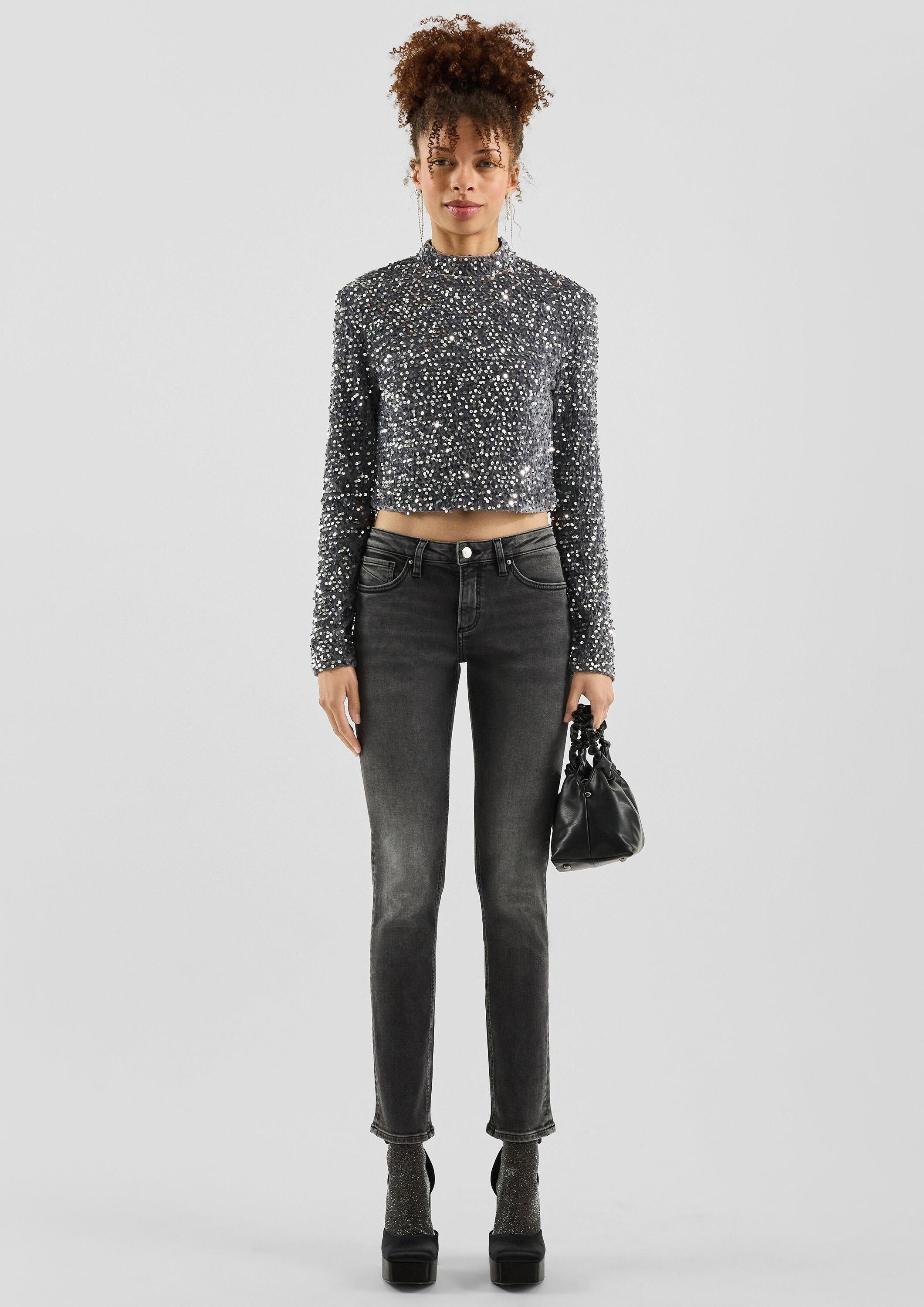 QS Slim-fit-Jeans Jeans-Hose CATIE Jeans Catie/Slim Fit/Mid Rise/Slim Leg