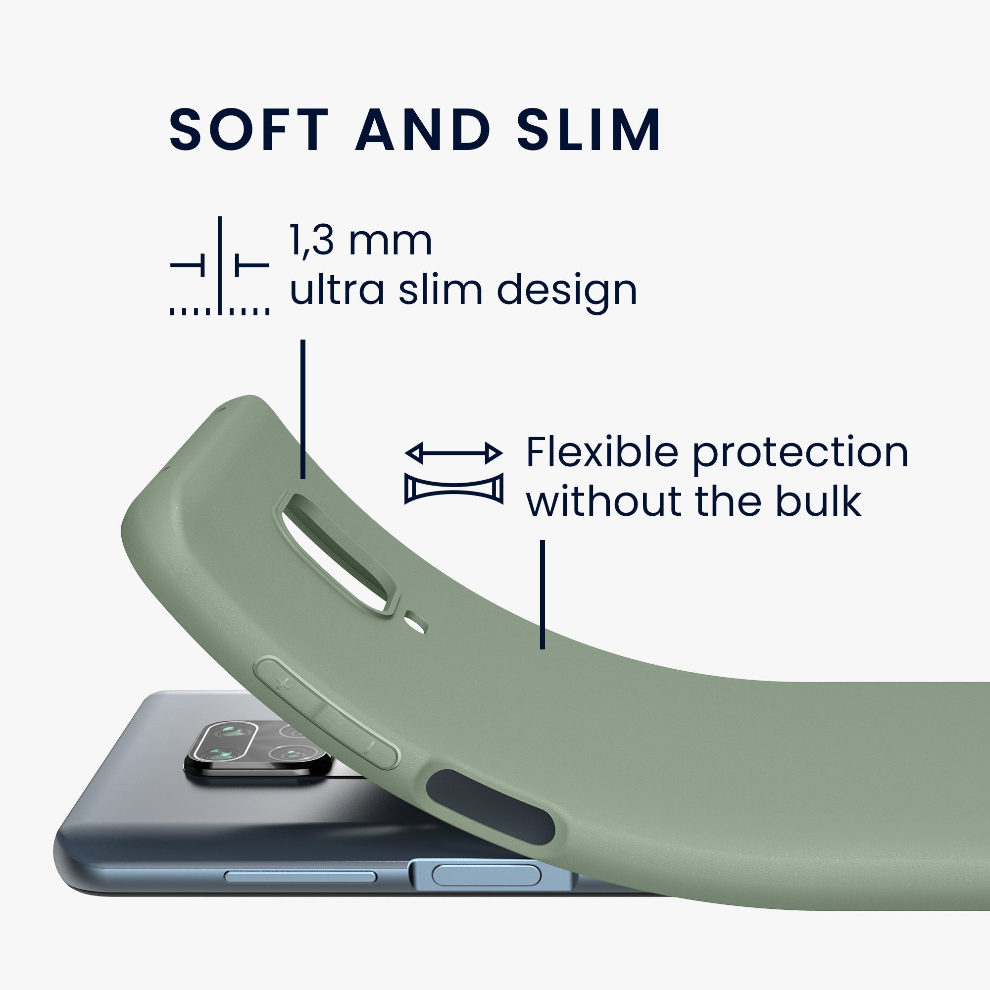 kwmobile Handyhülle Hülle für Xiaomi Redmi Note 9S / 9 Pro / 9 Pro Max, Hülle Silikon - Soft Handyhülle - Handy Case Cover – Bild 2 von 5