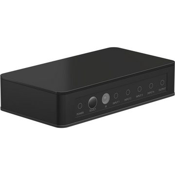 Goobay HDMI-Splitter, HDMI™-Umschaltbox 4 auf 1 (4K @ 60 Hz) - Zubehör für Präsentationste