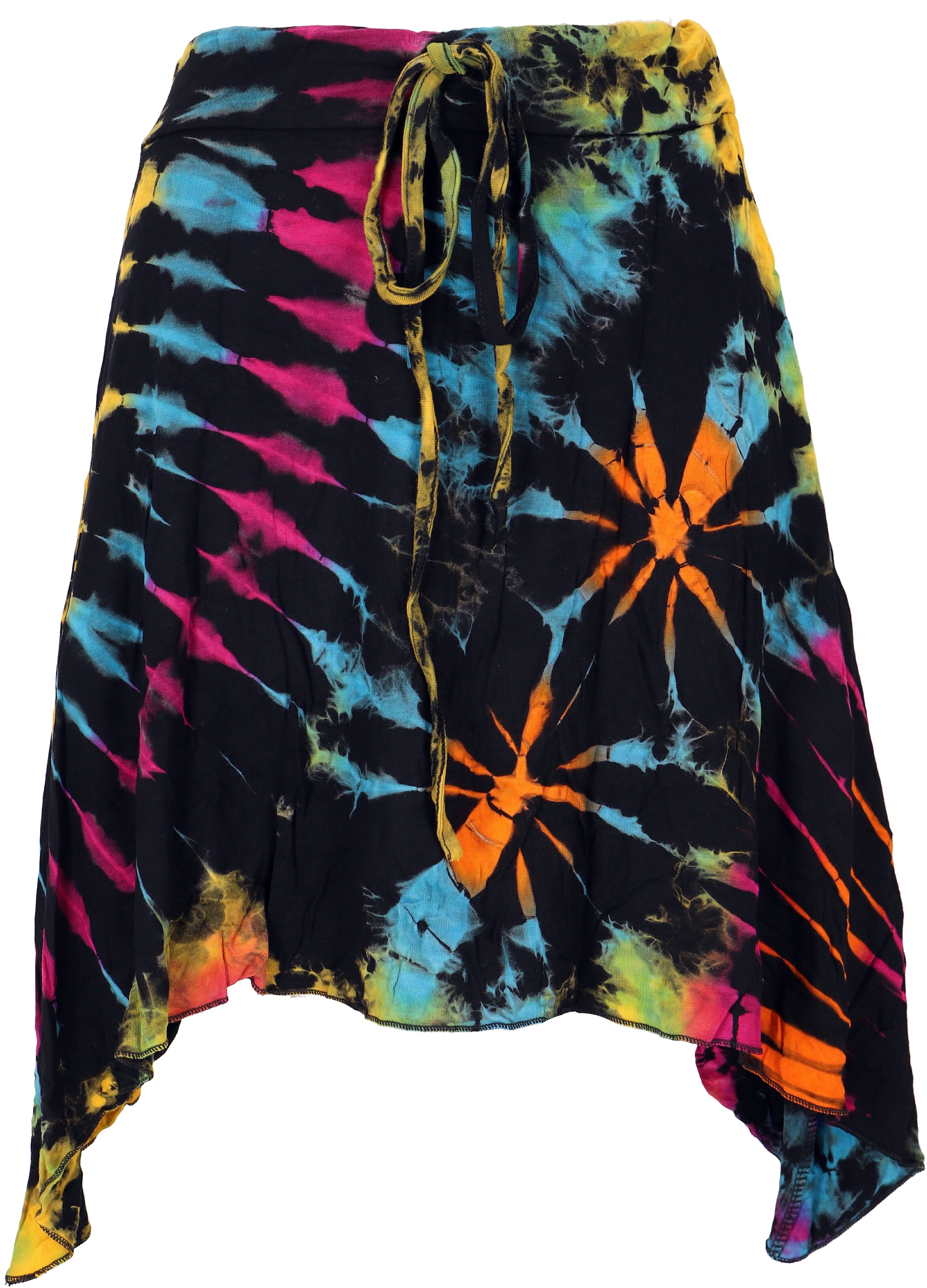Guru-Shop Minirock Batik Hippie Minirock, Boho Sommerrock,.. alternative Bekleidung