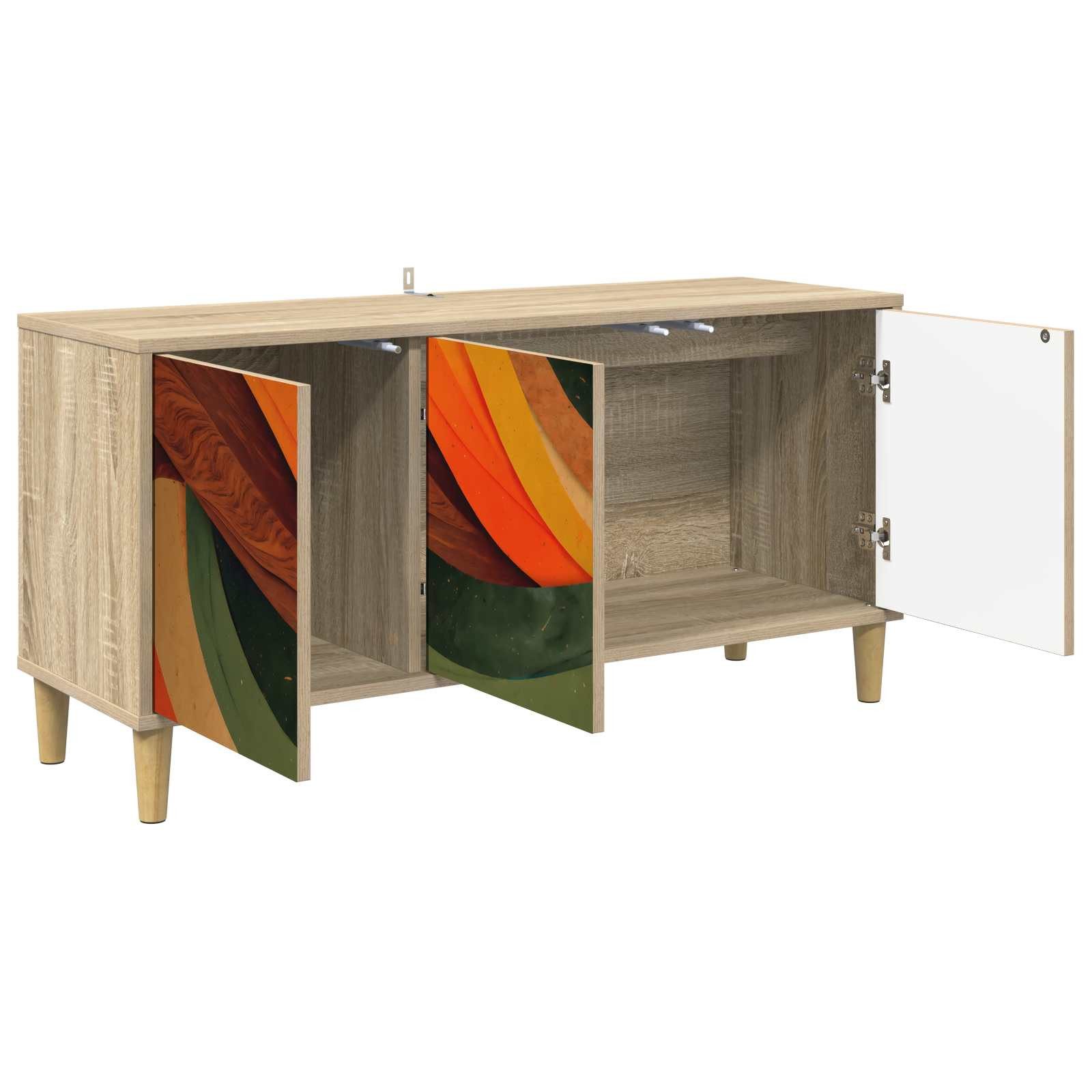 vidaXL TV-Schrank TV-Schrank BONN 102 x 33 x 50 cm Sonoma Holzwerkstoff (1-St)
