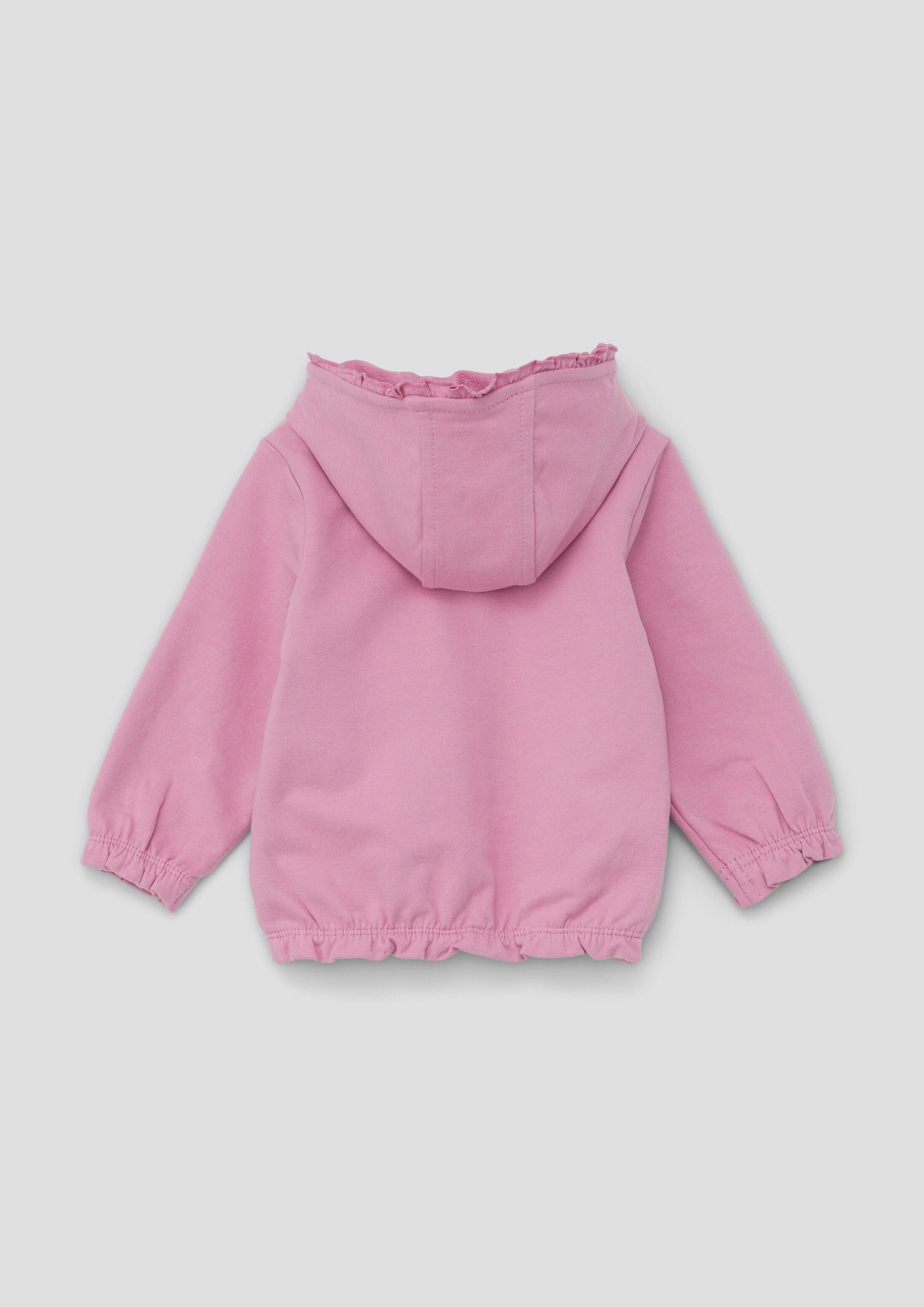 s.Oliver Sweatjacke Sweatshirt Jacke Sweatshirt-Jacke mit Kapuze