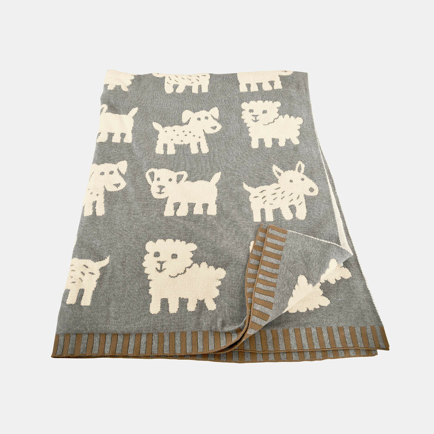Mirabeau Hundematte Hundedecke Fluffido grau/weiß