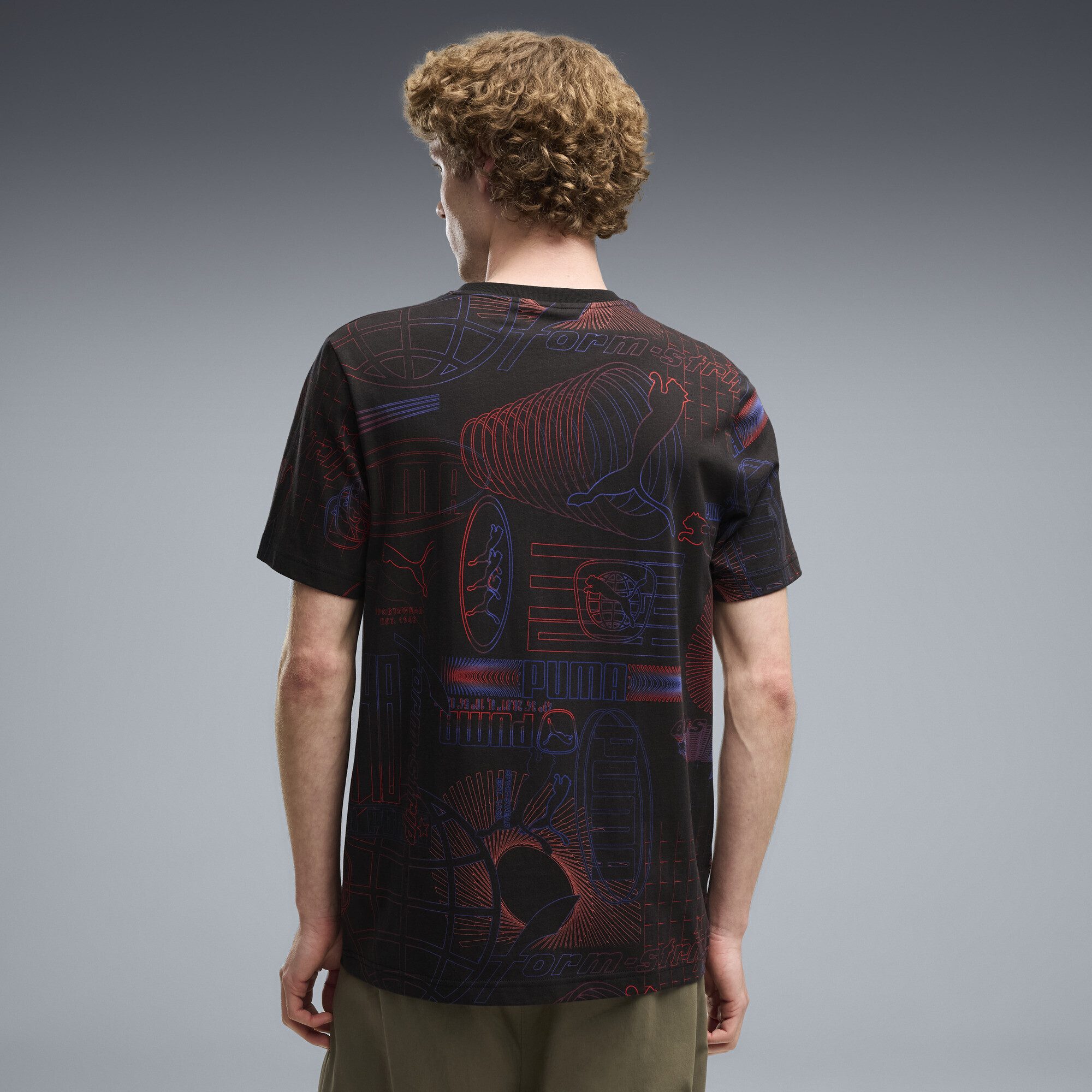 PUMA T-Shirt Essentials Printed Graphic T-Shirt Herren – Bild 3 von 5