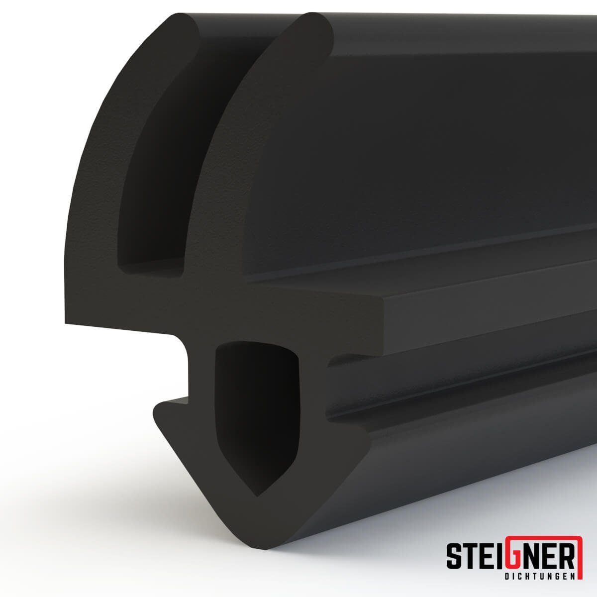 STEIGNER Türdichtband SFD11 Fensterdichtung, Flügelfalzdichtung Schwarz Premium TPE Türdichtung Gummidichtung
