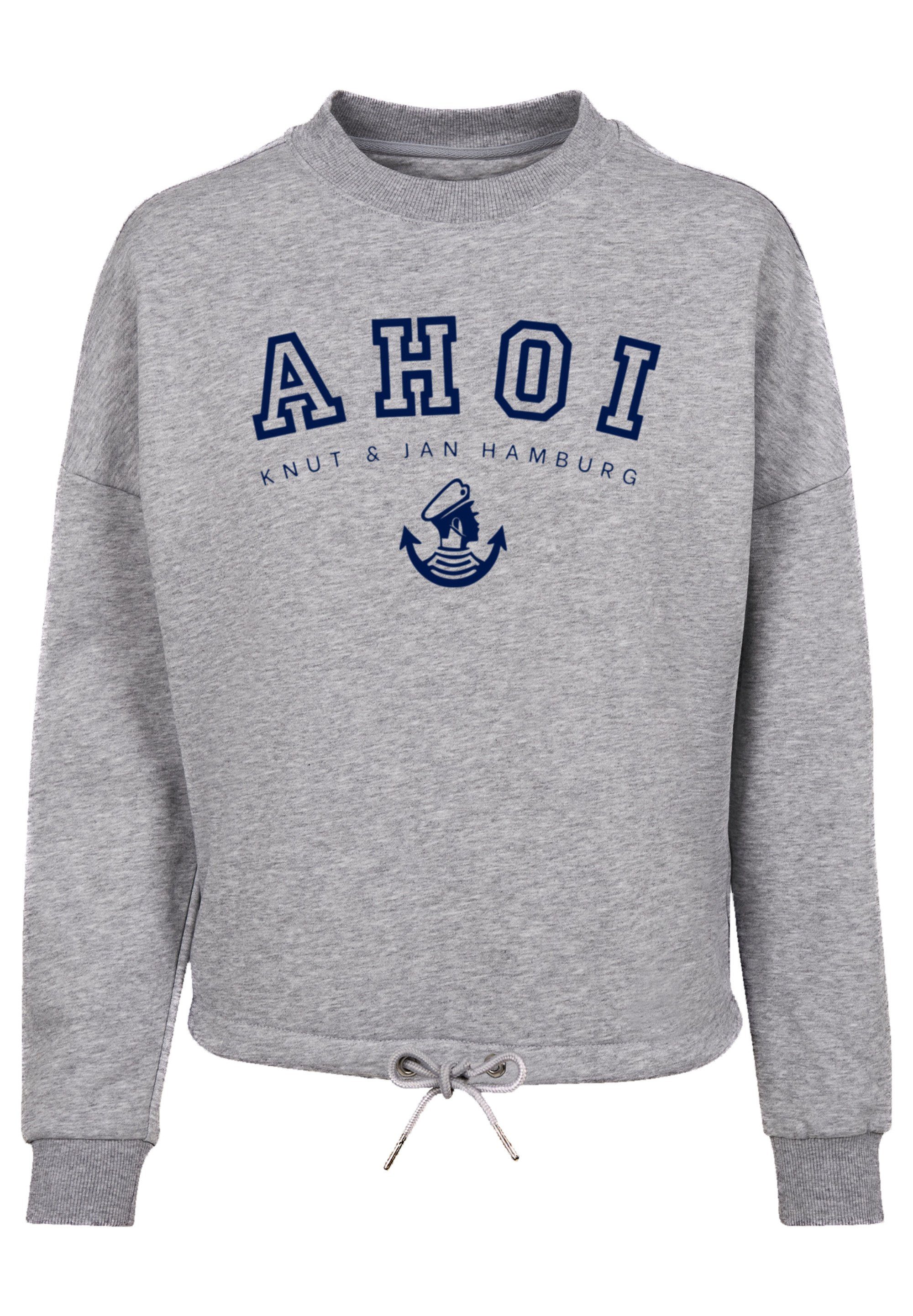 heather Sweatshirt Ahoi F4NT4STIC Knut & Print grey Hamburg Jan