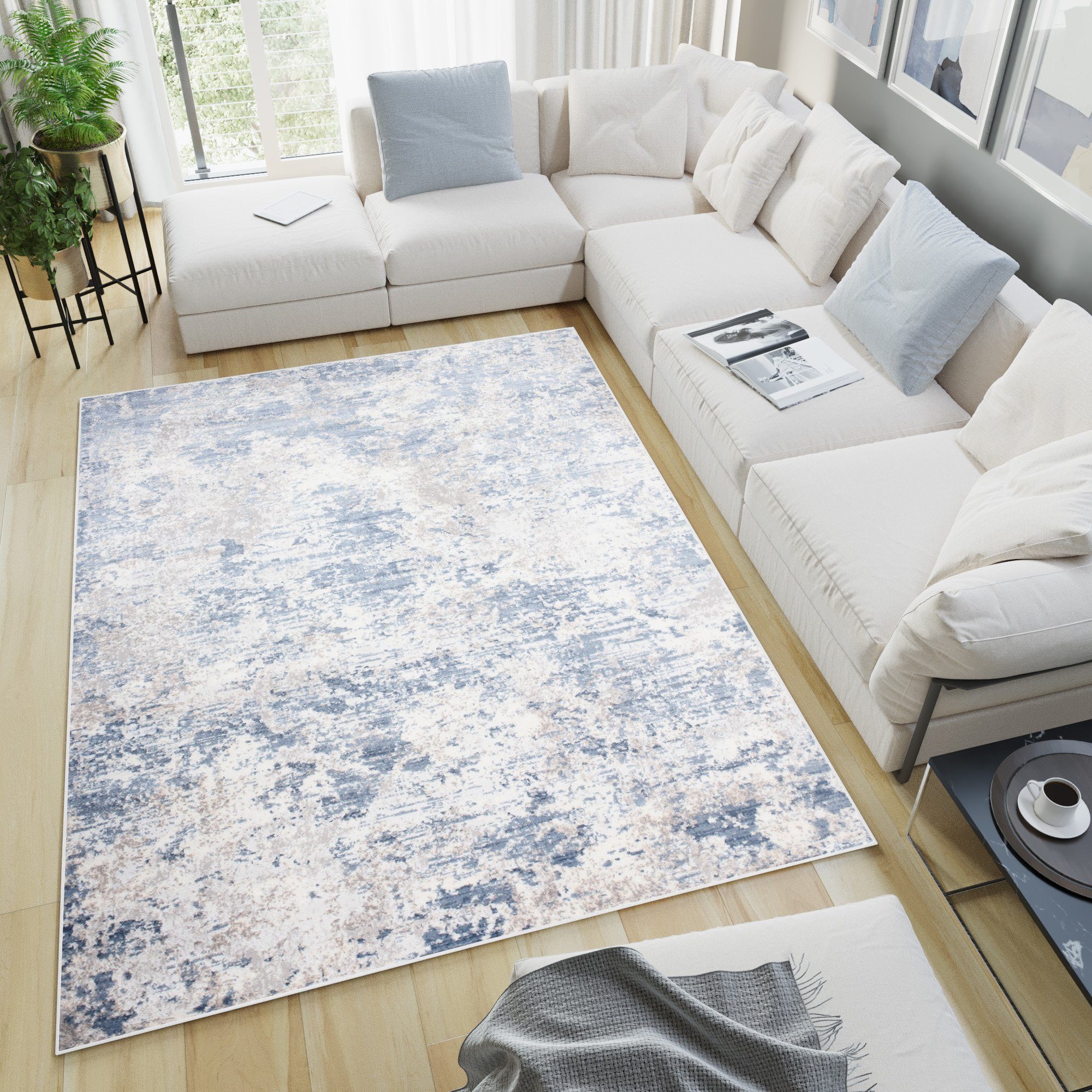 Teppich SKY, Tapiso, rechteckig, Höhe: 12 mm, Wohnzimmer, Schlafzimmer, modern Design