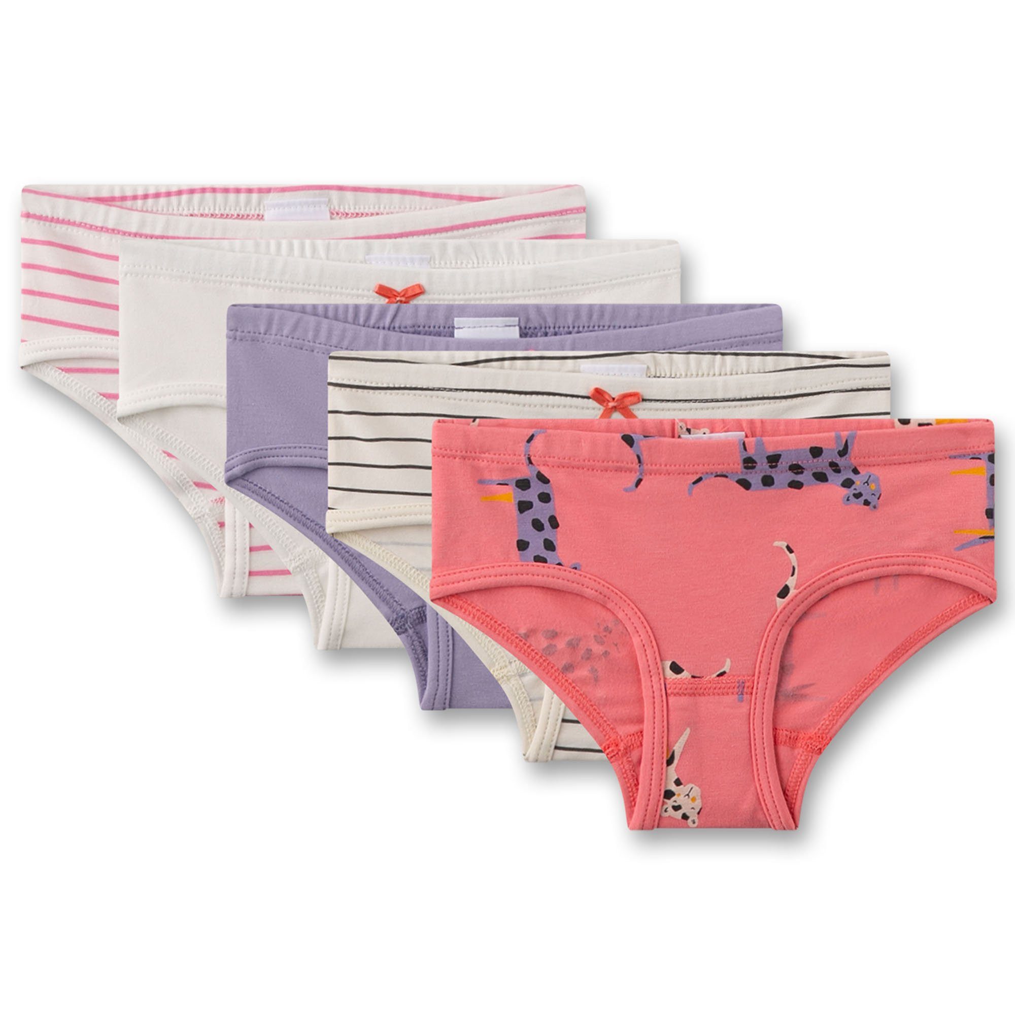 Slip Mädchen Panty 5er Pack Baumwollmischung